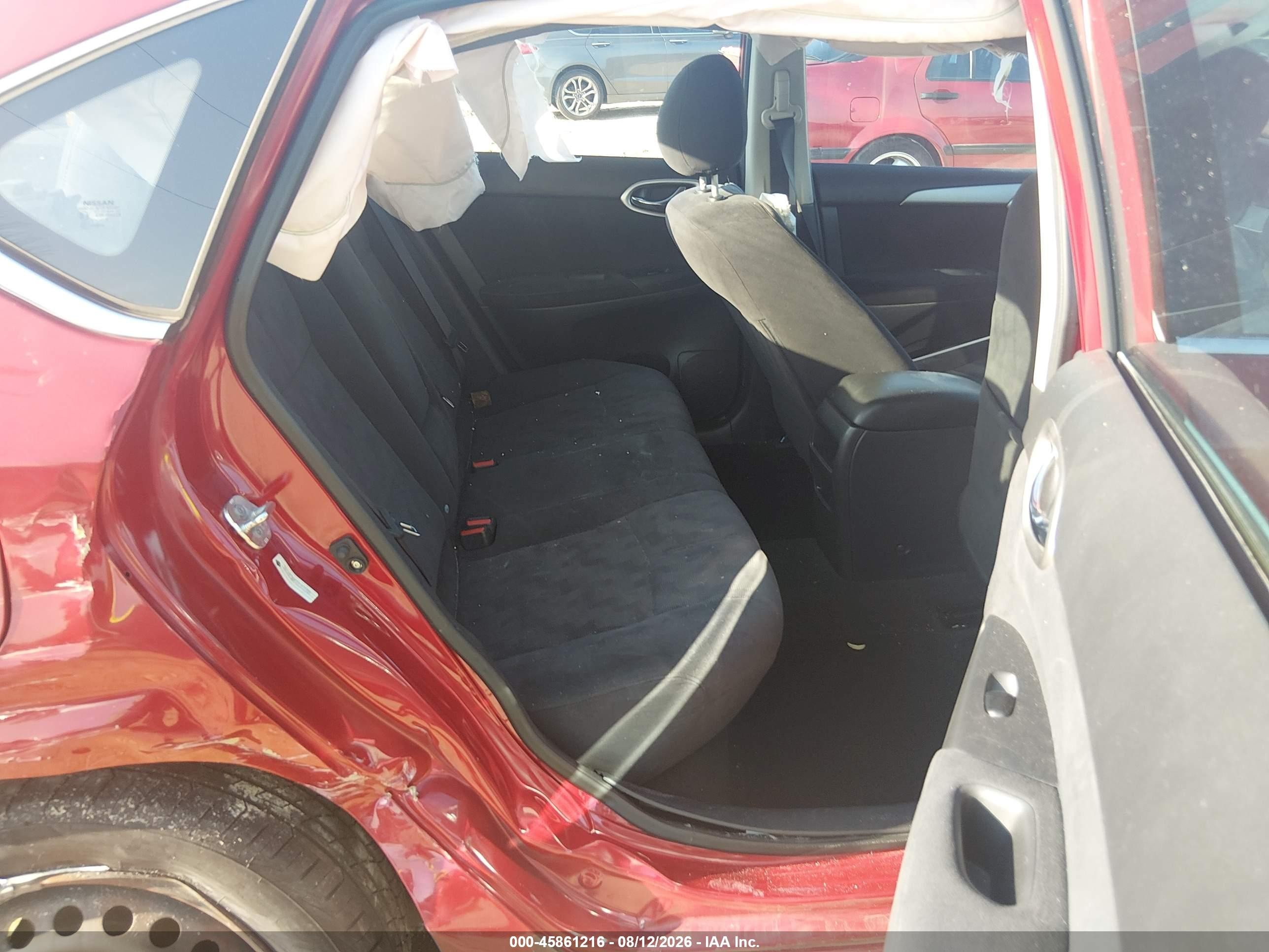 2013 Nissan Sentra Sv Red vin: 3N1AB7AP7DL672765
