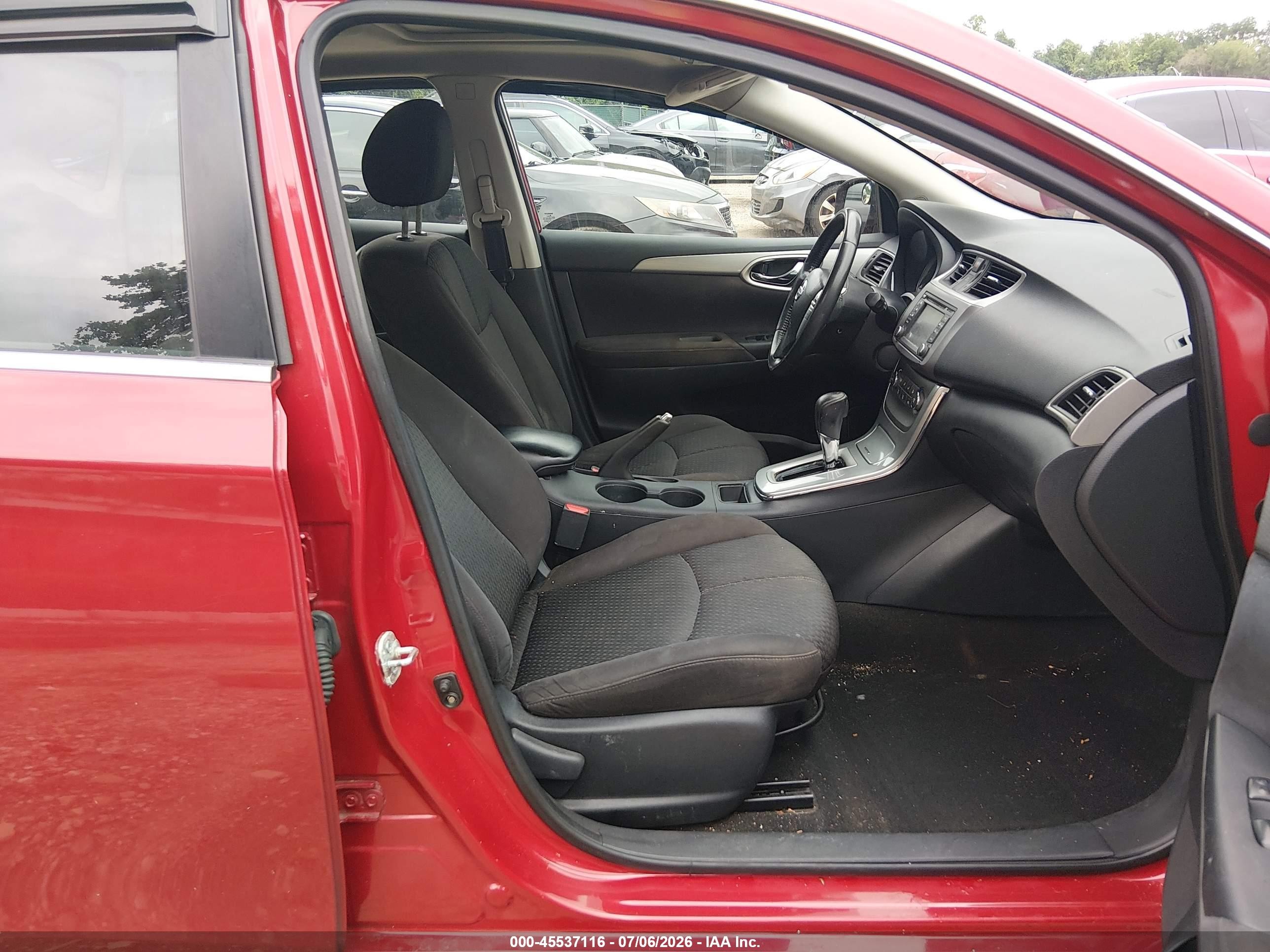 2013 Nissan Sentra Sr Red vin: 3N1AB7AP7DL675777