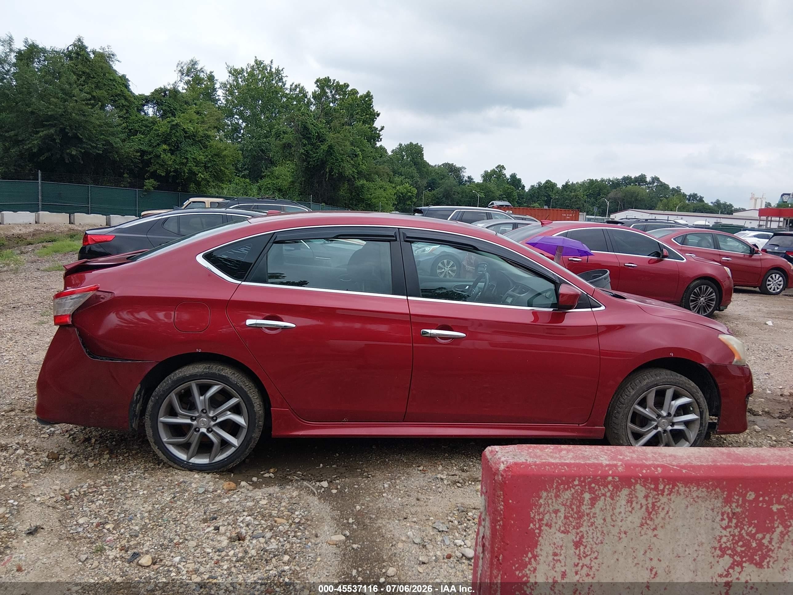 2013 Nissan Sentra Sr Red vin: 3N1AB7AP7DL675777