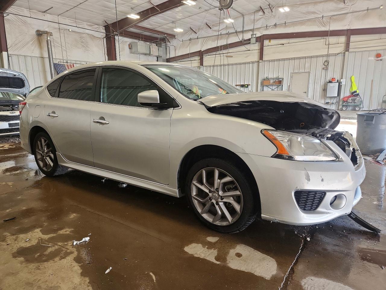 2013 Nissan Sentra S/sv/sr/sl Серебряный vin: 3N1AB7AP7DL682700