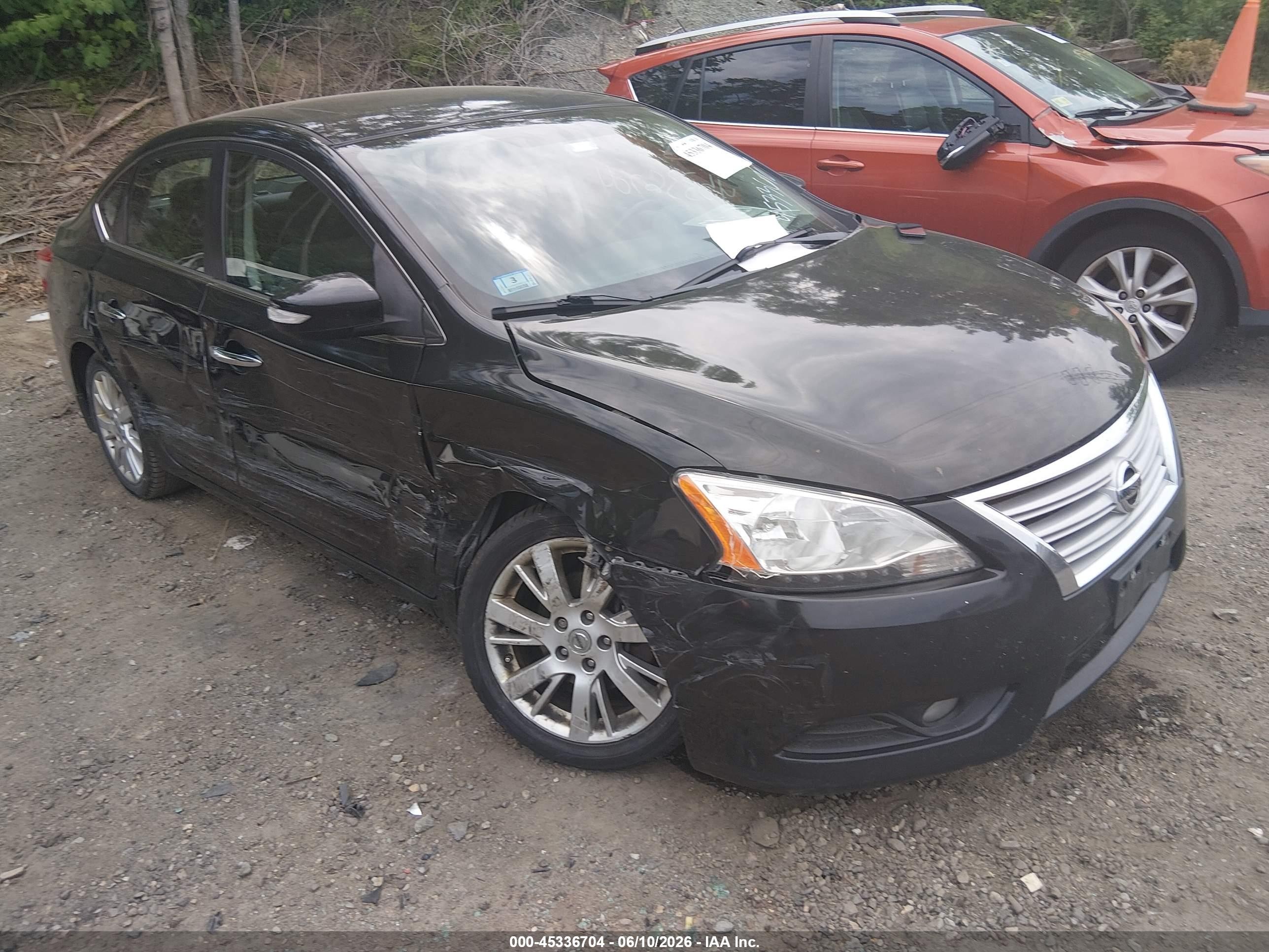 2013 Nissan Sentra Sl Black vin: 3N1AB7AP7DL684379