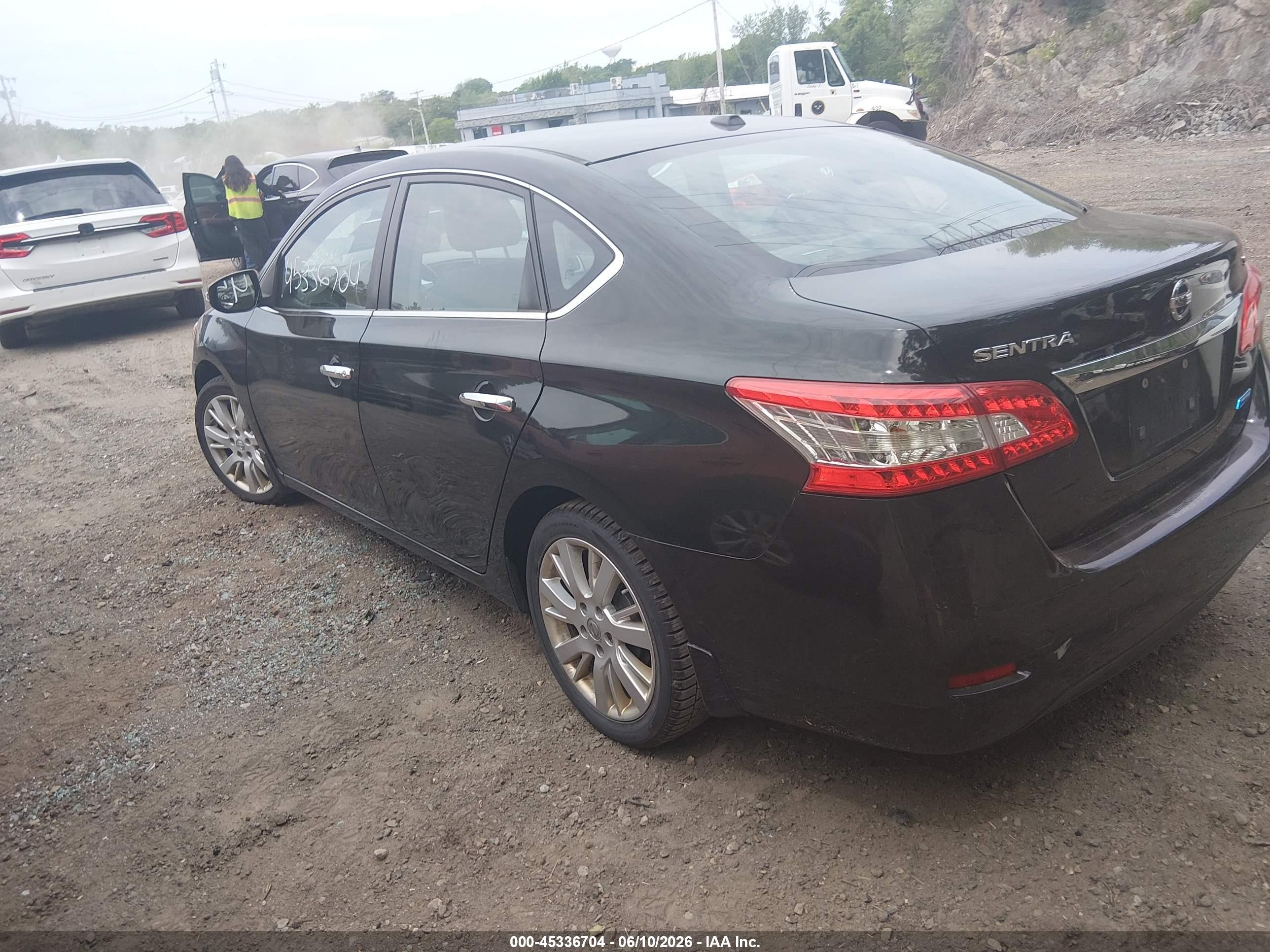 2013 Nissan Sentra Sl Black vin: 3N1AB7AP7DL684379