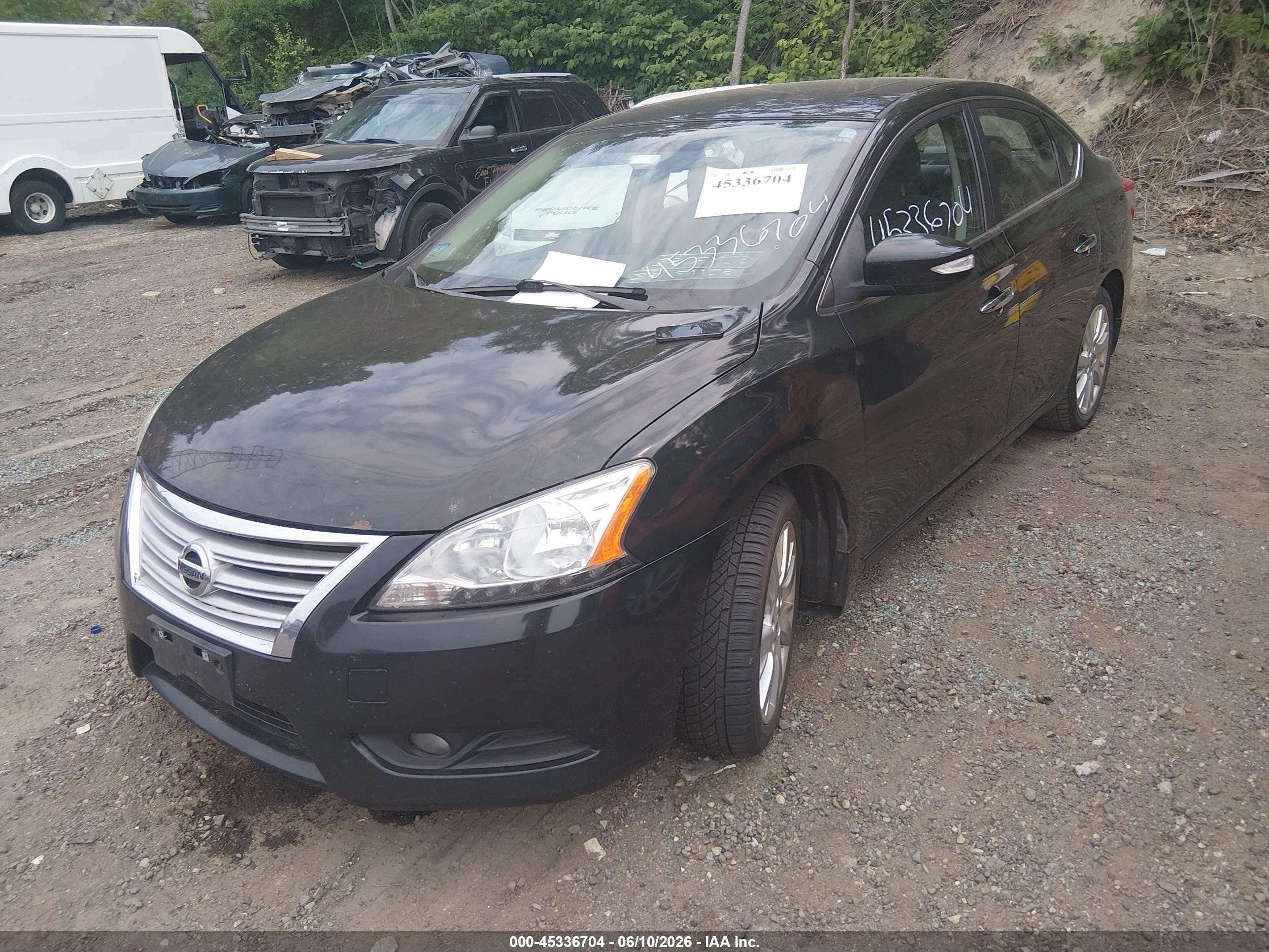 2013 Nissan Sentra Sl Black vin: 3N1AB7AP7DL684379