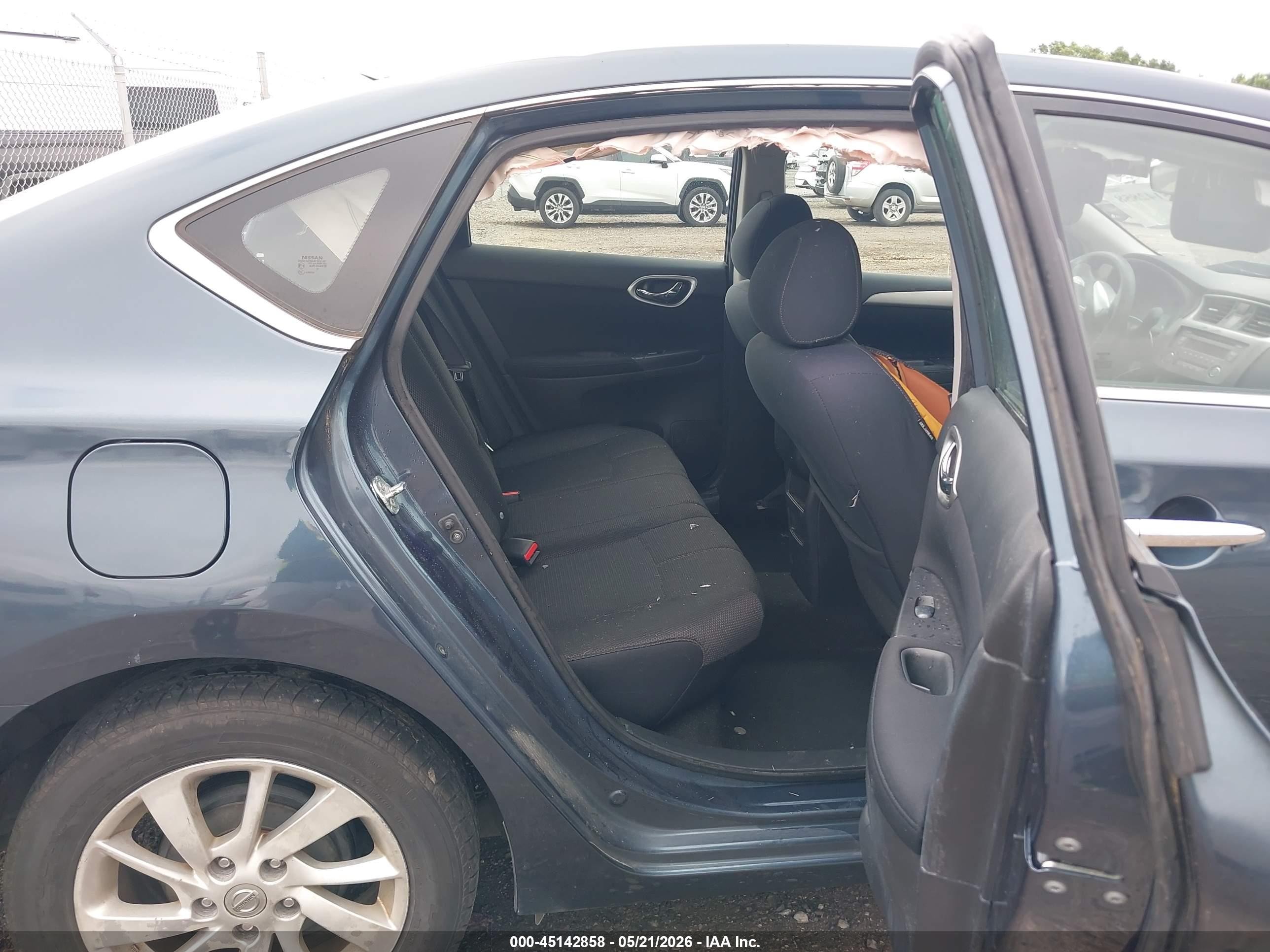 2013 Nissan Sentra S Blue vin: 3N1AB7AP7DL687556