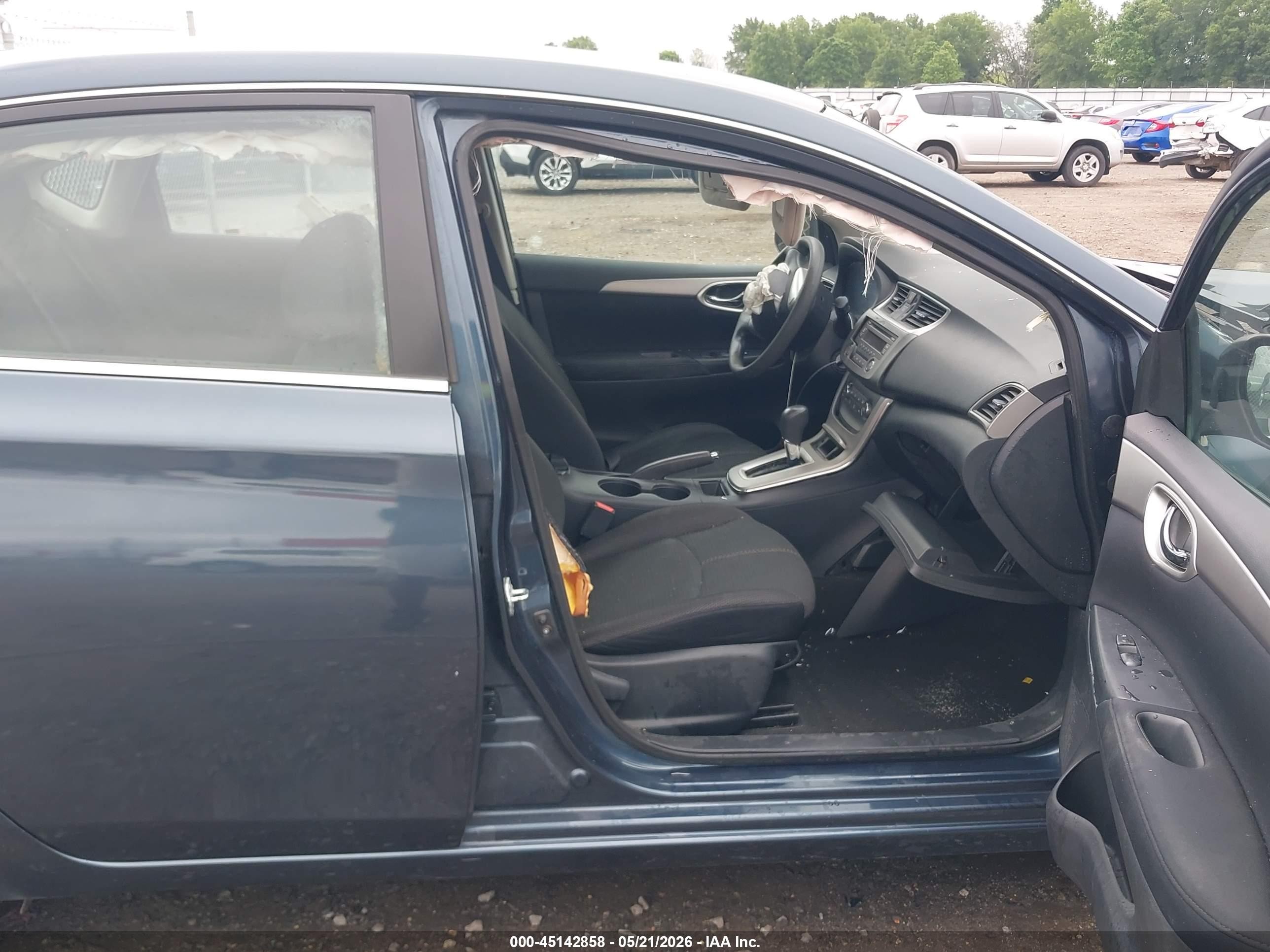 2013 Nissan Sentra S Blue vin: 3N1AB7AP7DL687556