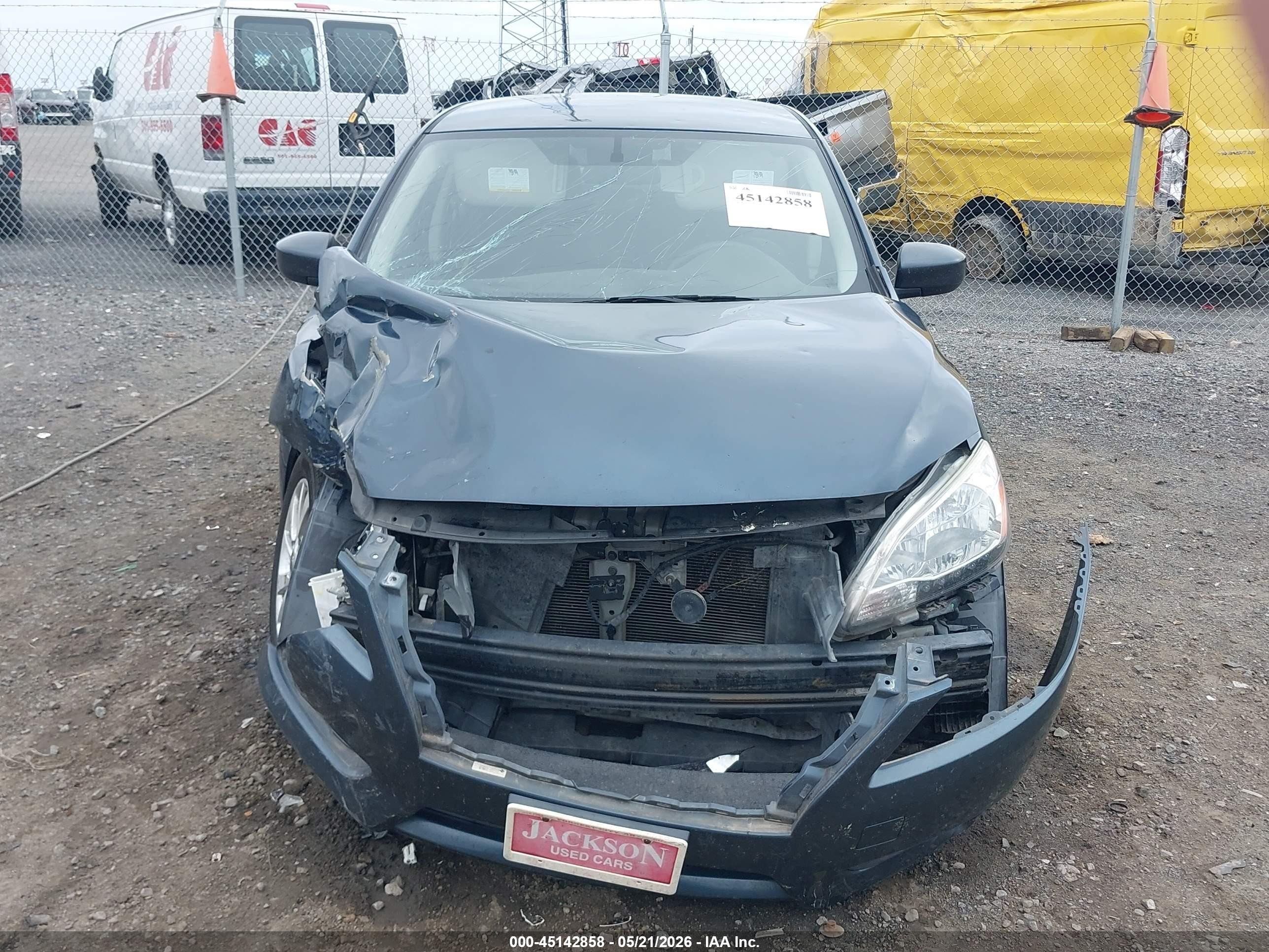 2013 Nissan Sentra S Blue vin: 3N1AB7AP7DL687556