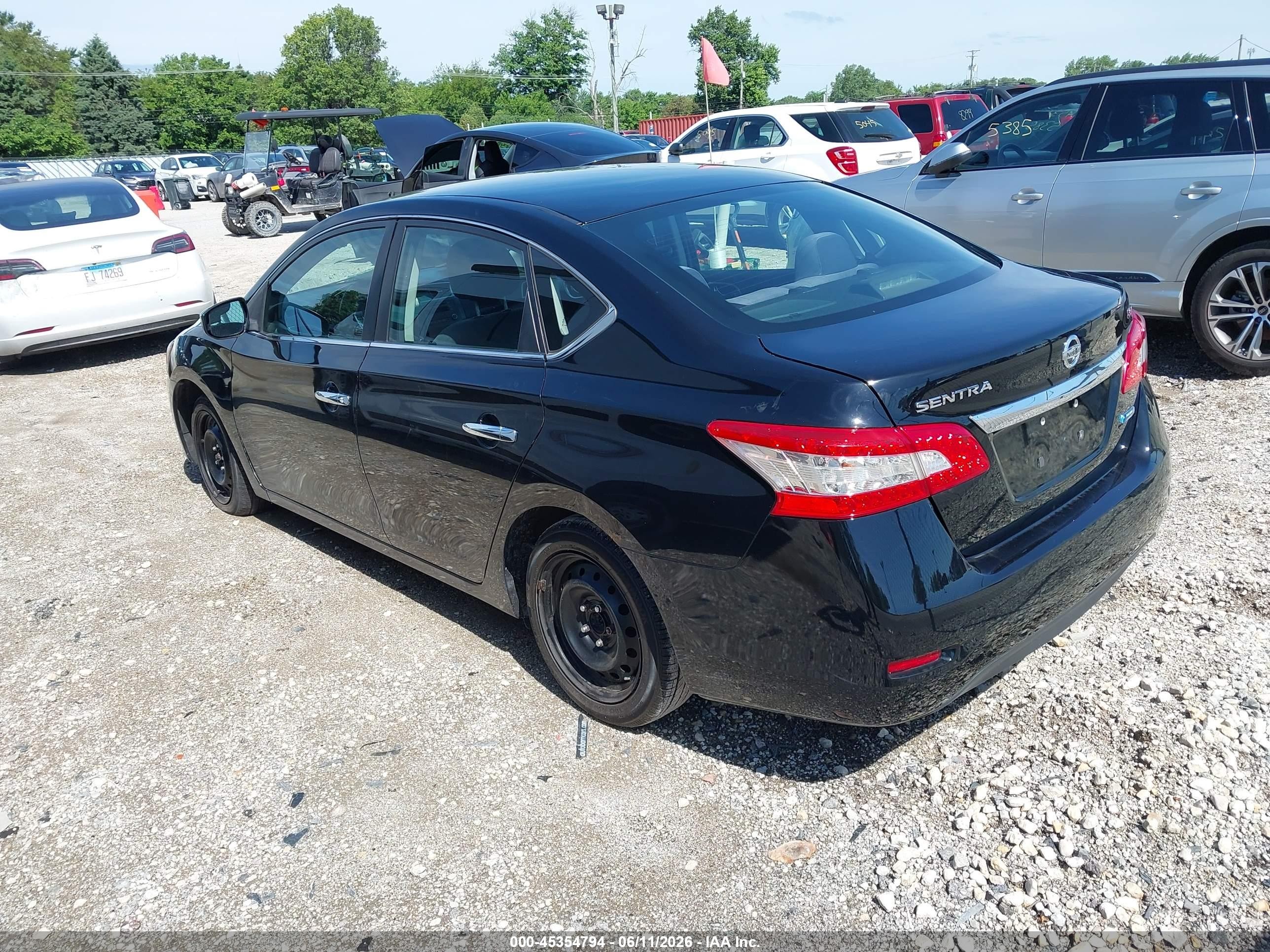 2013 Nissan Sentra Sv Черный vin: 3N1AB7AP7DL690313