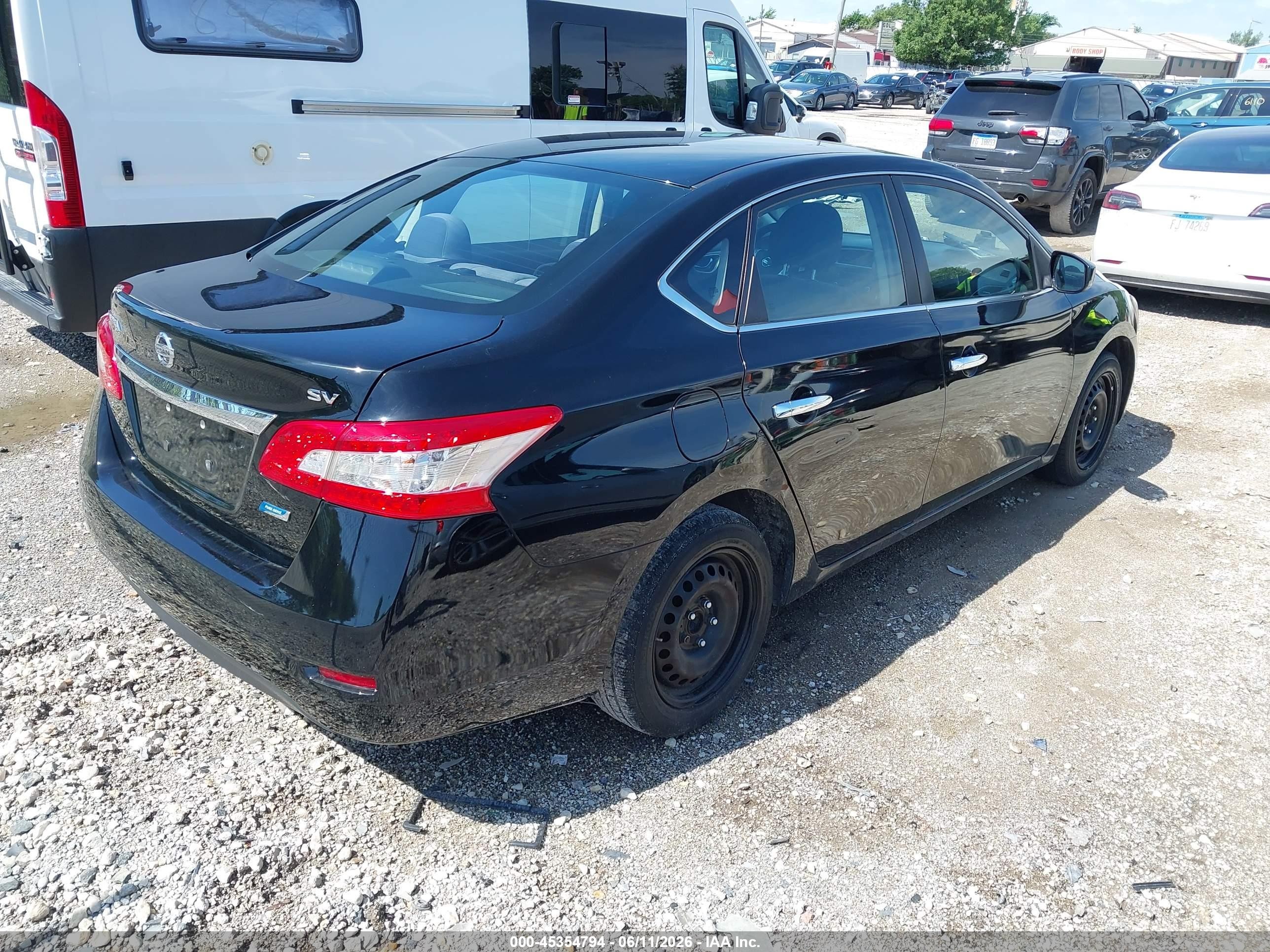 2013 Nissan Sentra Sv Черный vin: 3N1AB7AP7DL690313