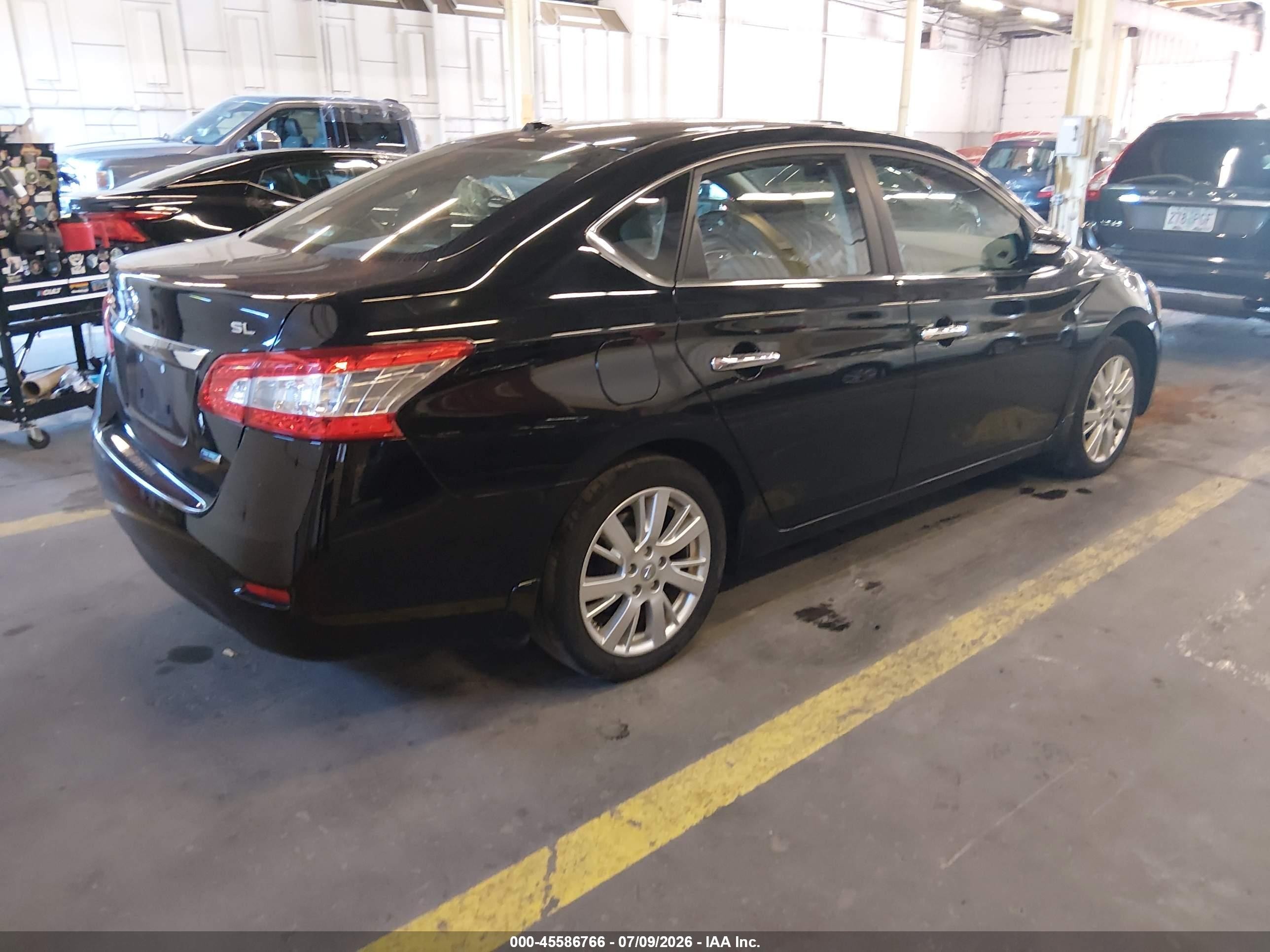 2013 Nissan Sentra Sl Black vin: 3N1AB7AP7DL691249