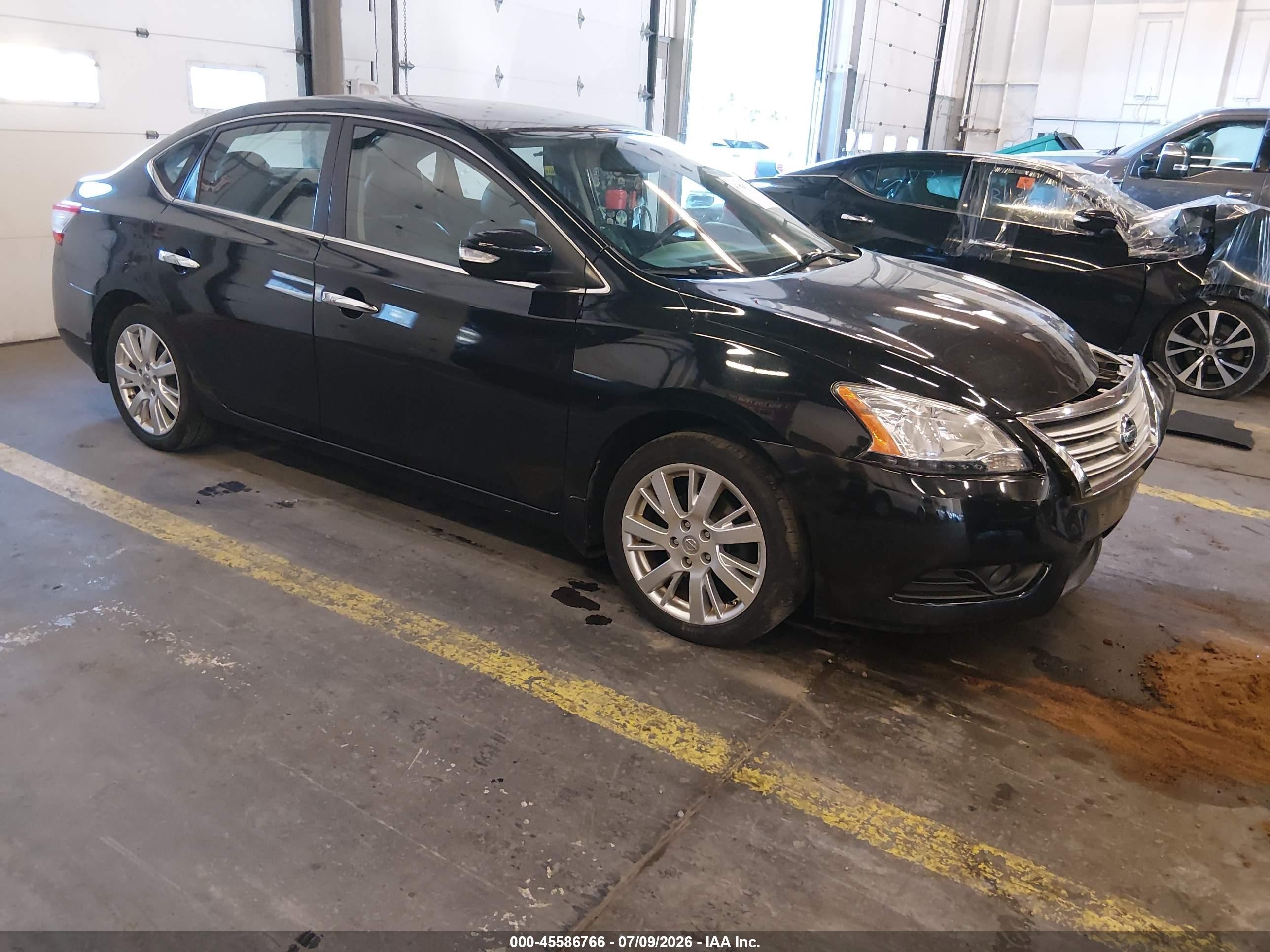 2013 Nissan Sentra Sl Черный vin: 3N1AB7AP7DL691249