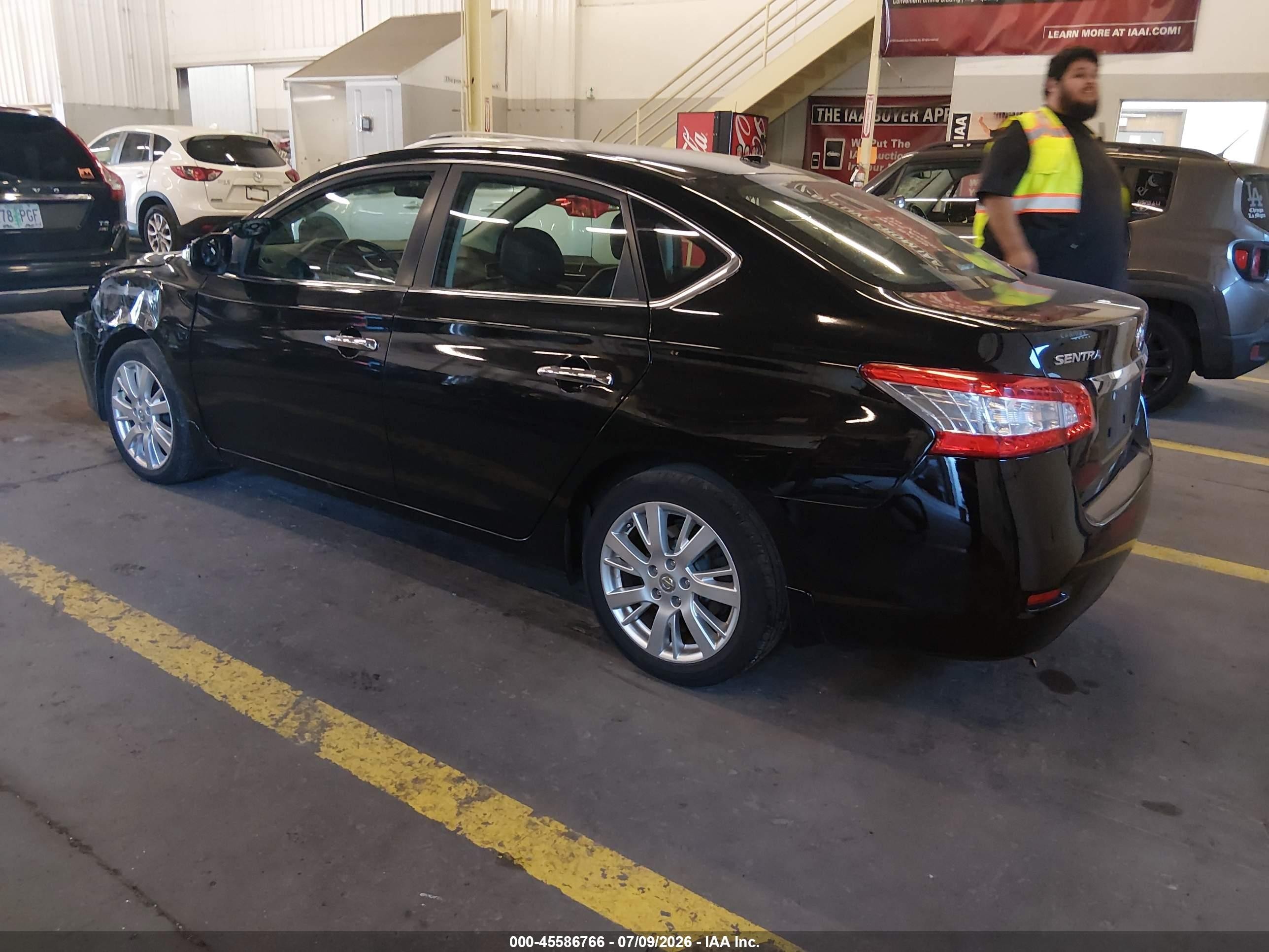 2013 Nissan Sentra Sl Black vin: 3N1AB7AP7DL691249