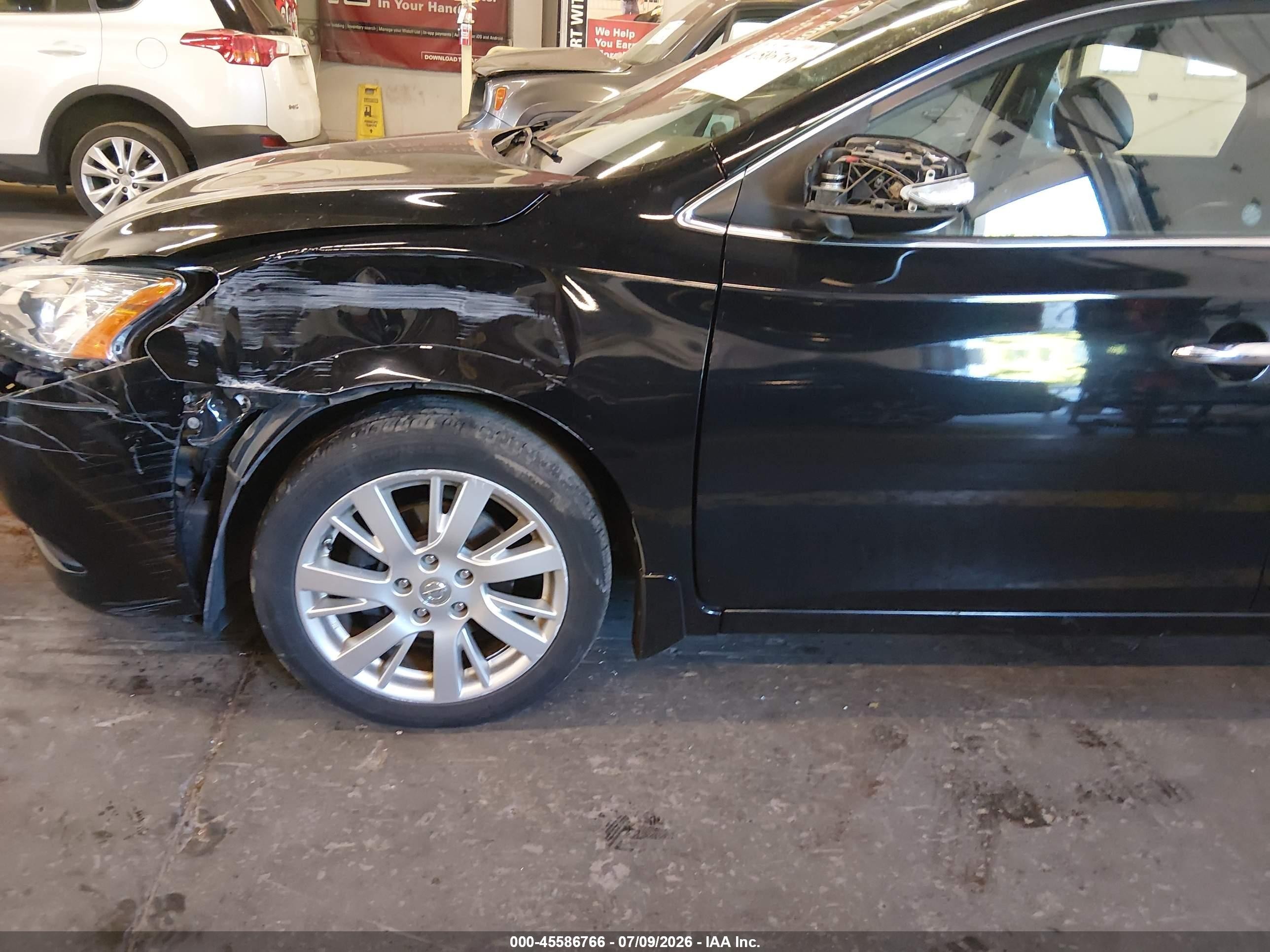 2013 Nissan Sentra Sl Black vin: 3N1AB7AP7DL691249