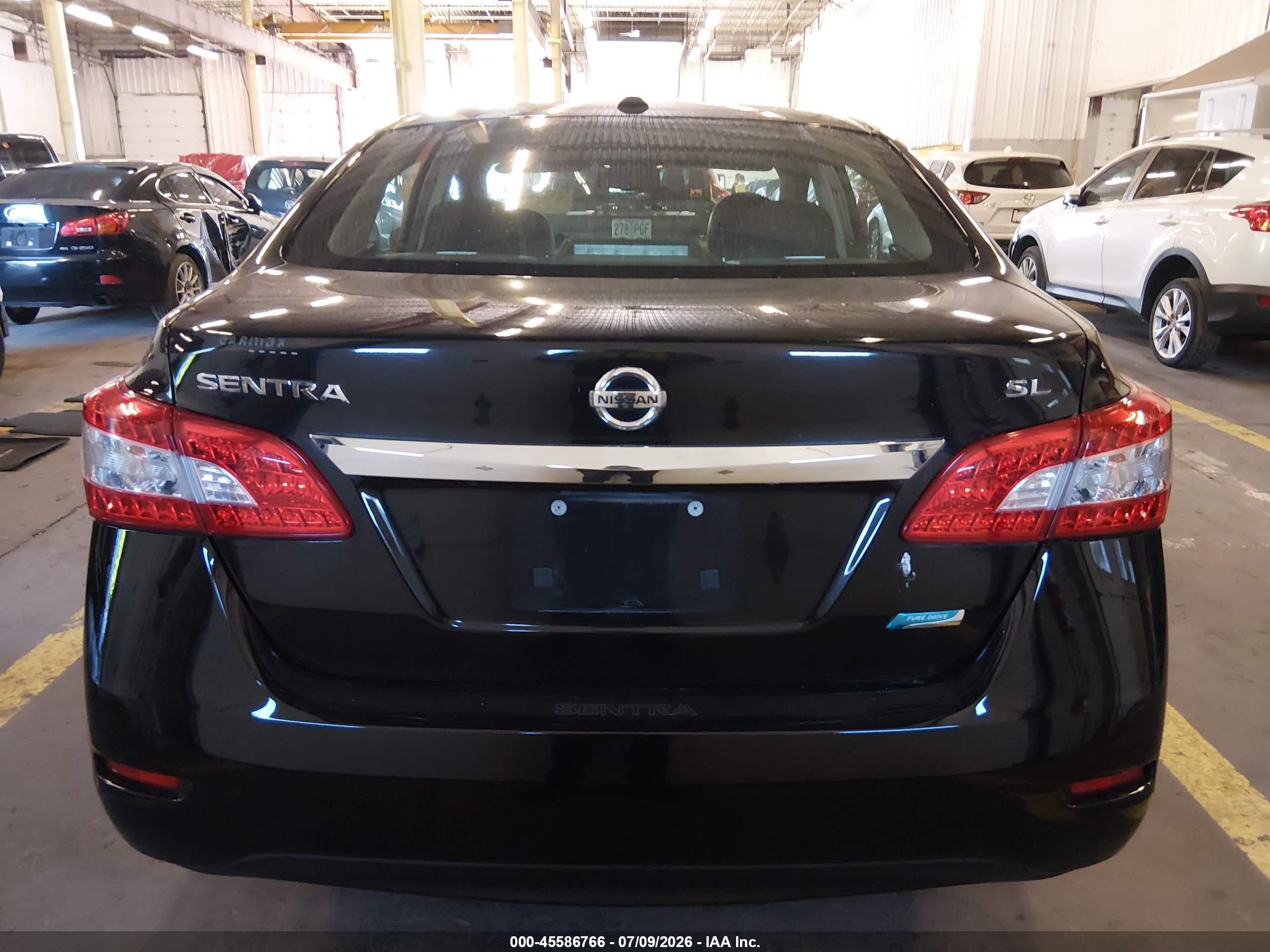 2013 Nissan Sentra Sl Black vin: 3N1AB7AP7DL691249
