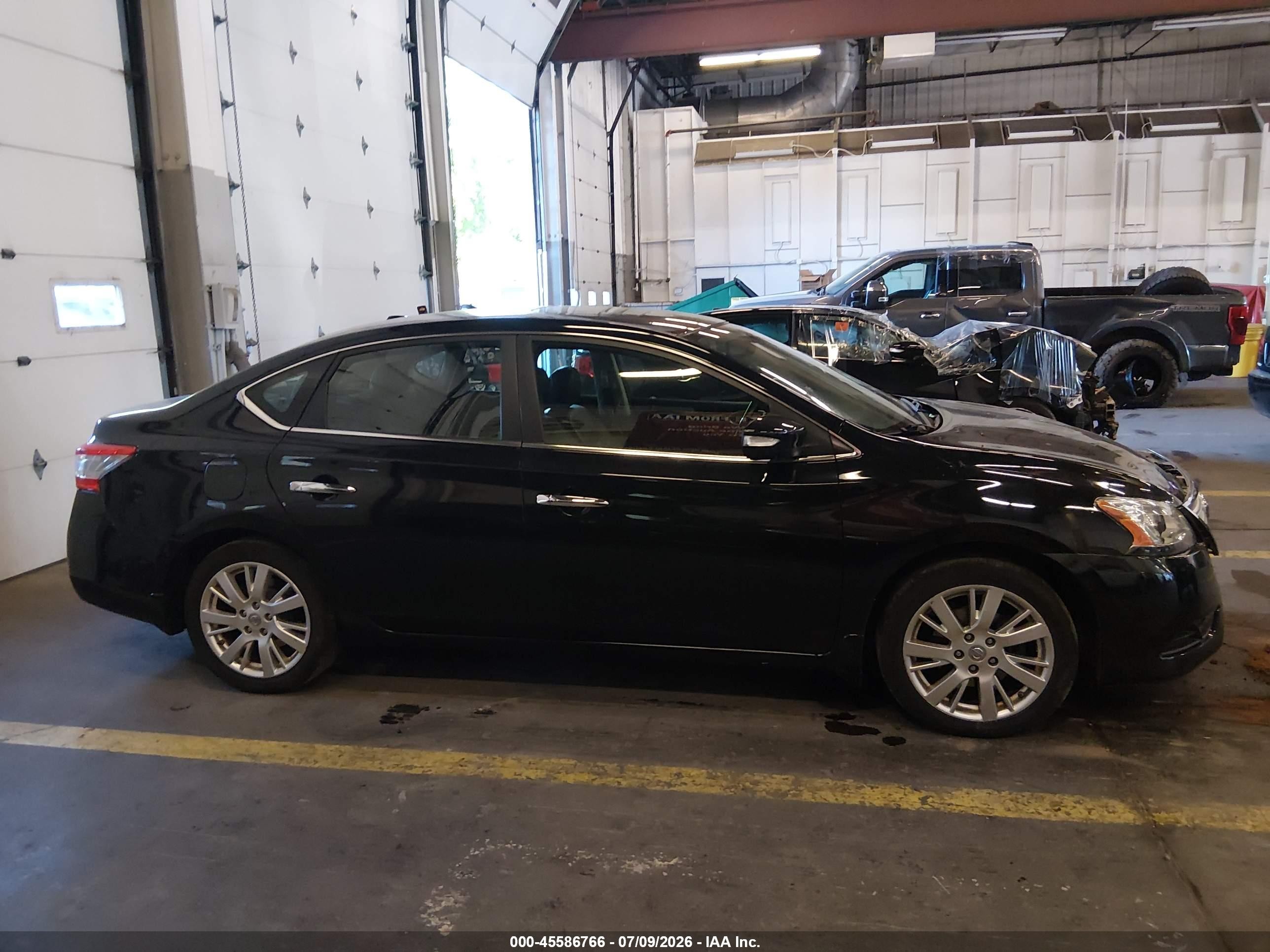 2013 Nissan Sentra Sl Black vin: 3N1AB7AP7DL691249