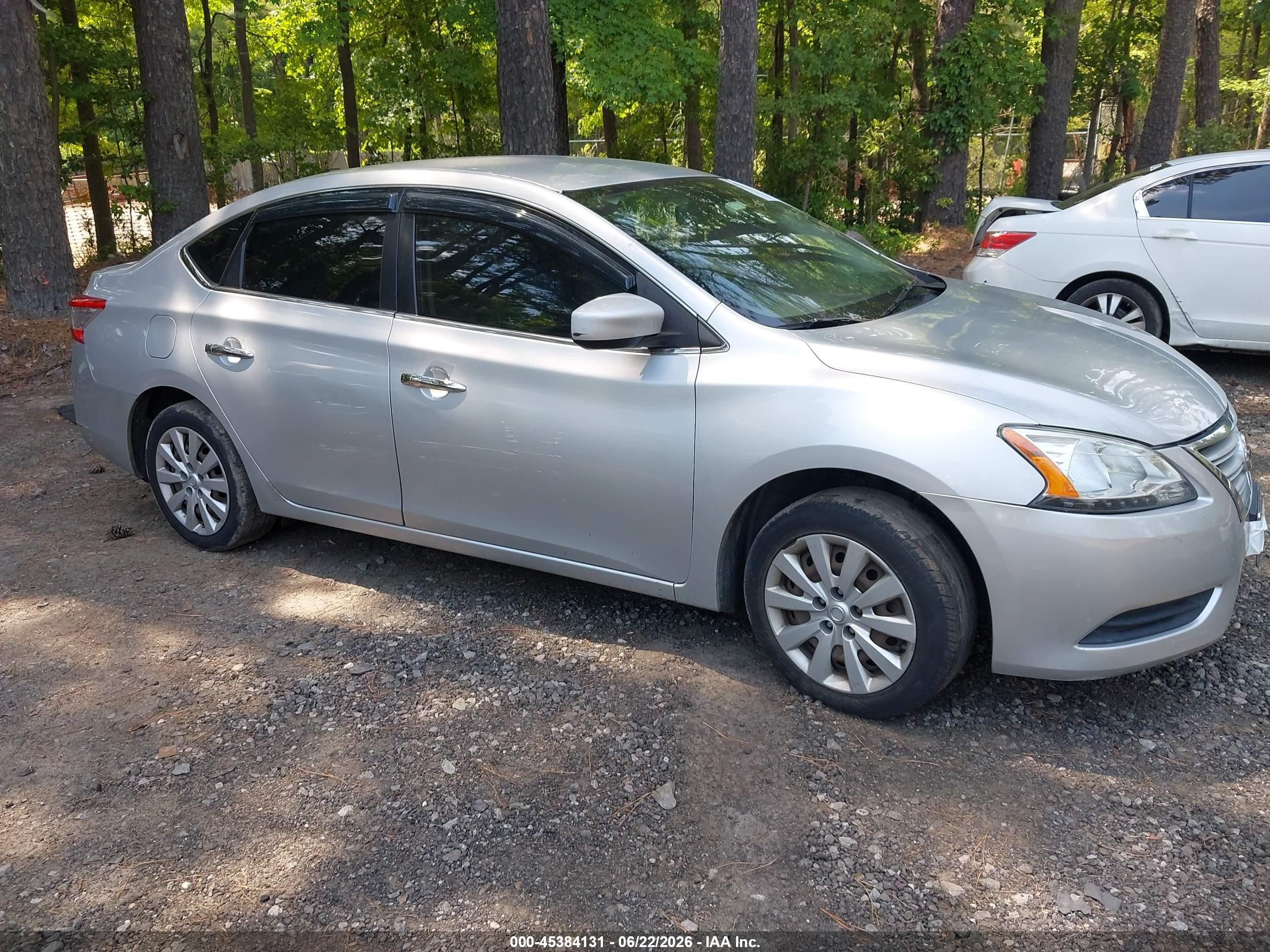 2013 Nissan Sentra Sv Silver vin: 3N1AB7AP7DL700600