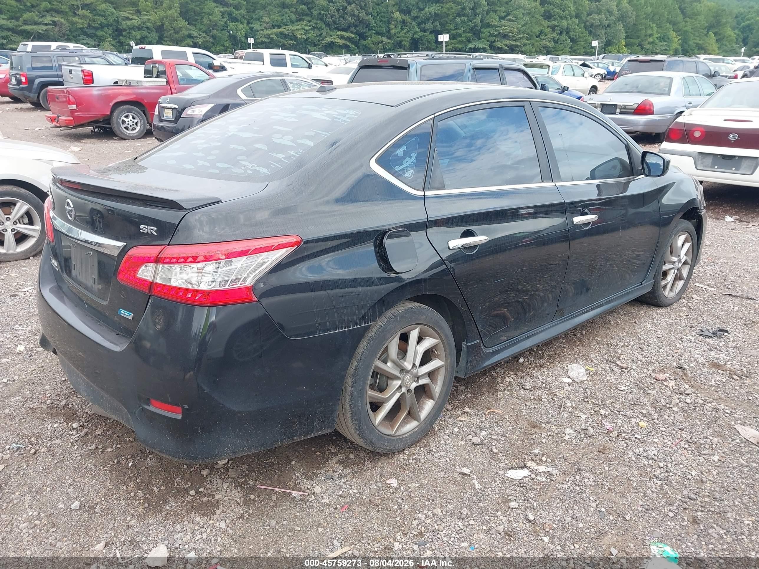 2013 Nissan Sentra Sr Black vin: 3N1AB7AP7DL700984