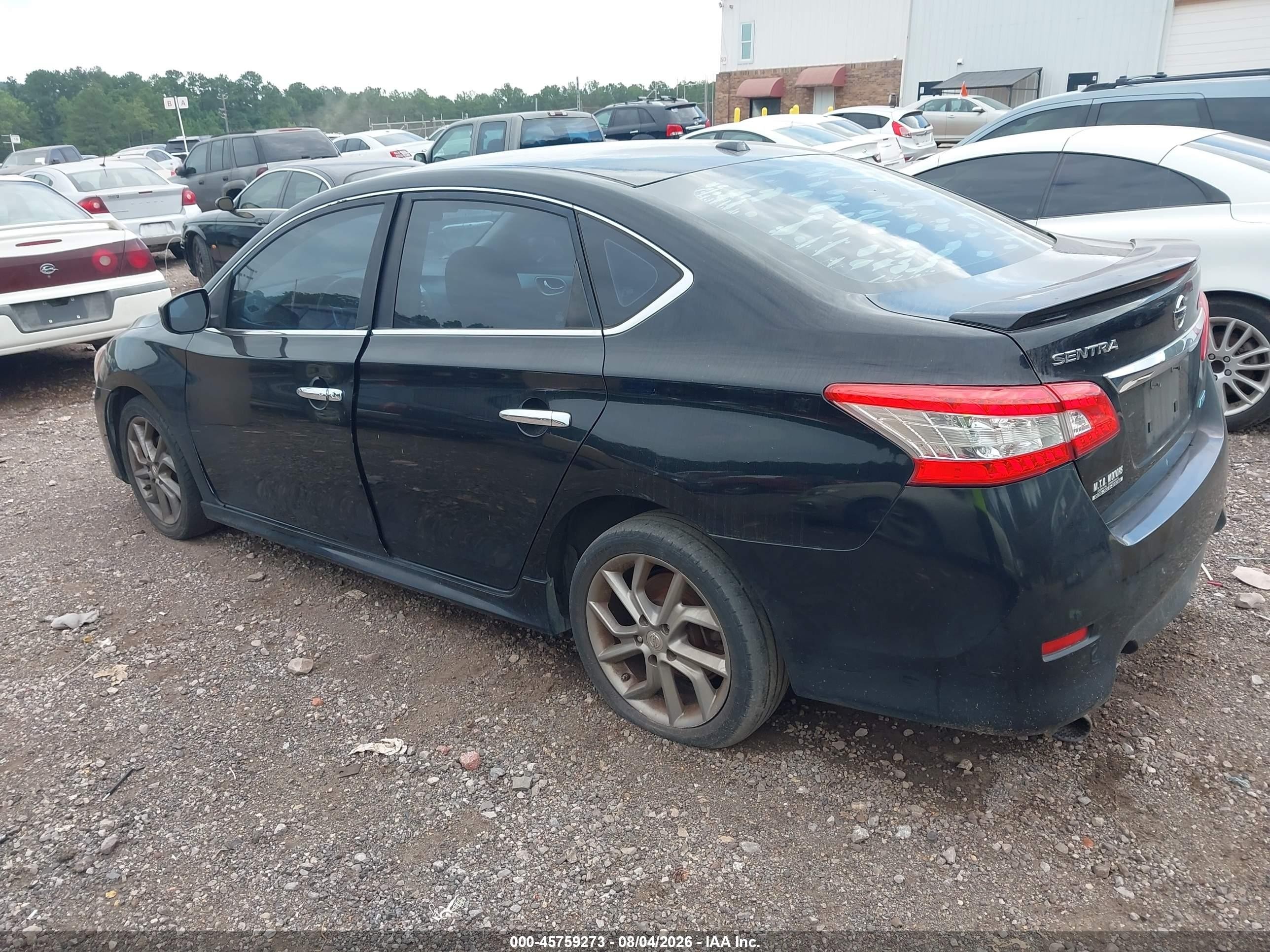 2013 Nissan Sentra Sr Black vin: 3N1AB7AP7DL700984