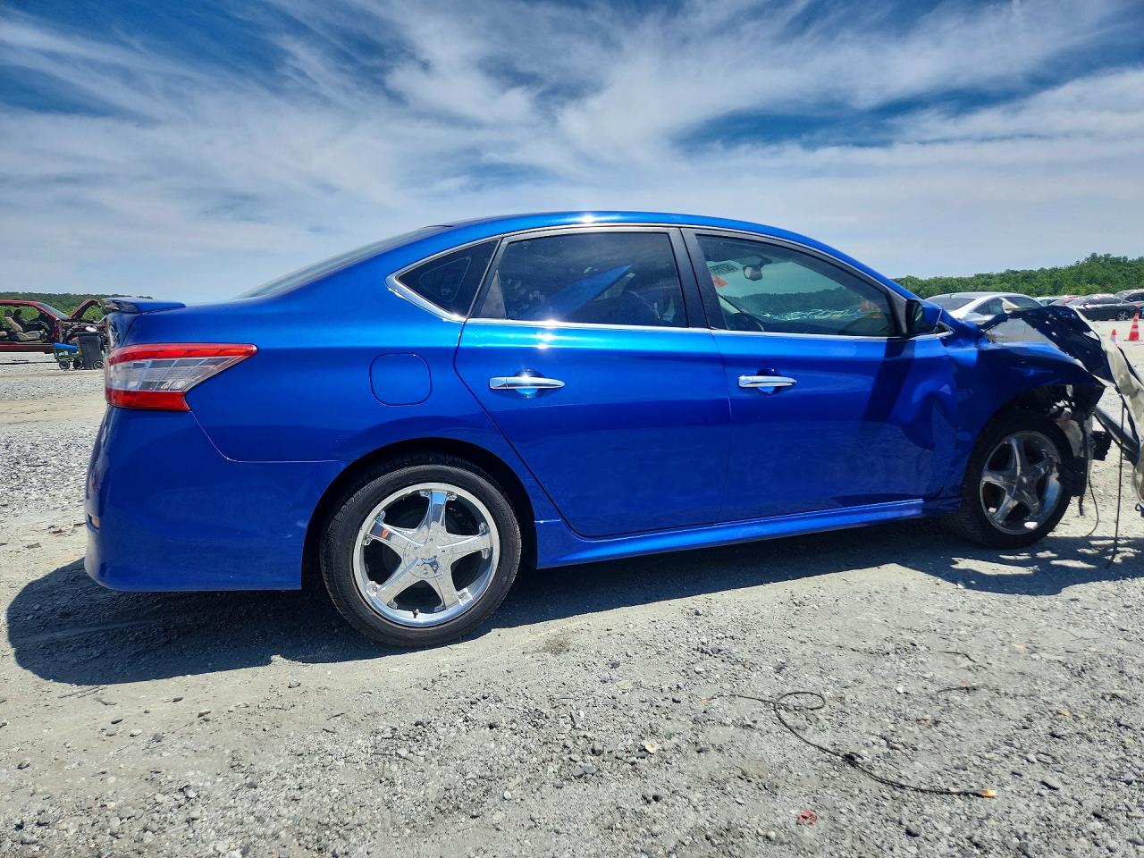 2013 Nissan Sentra S Blue vin: 3N1AB7AP7DL703500
