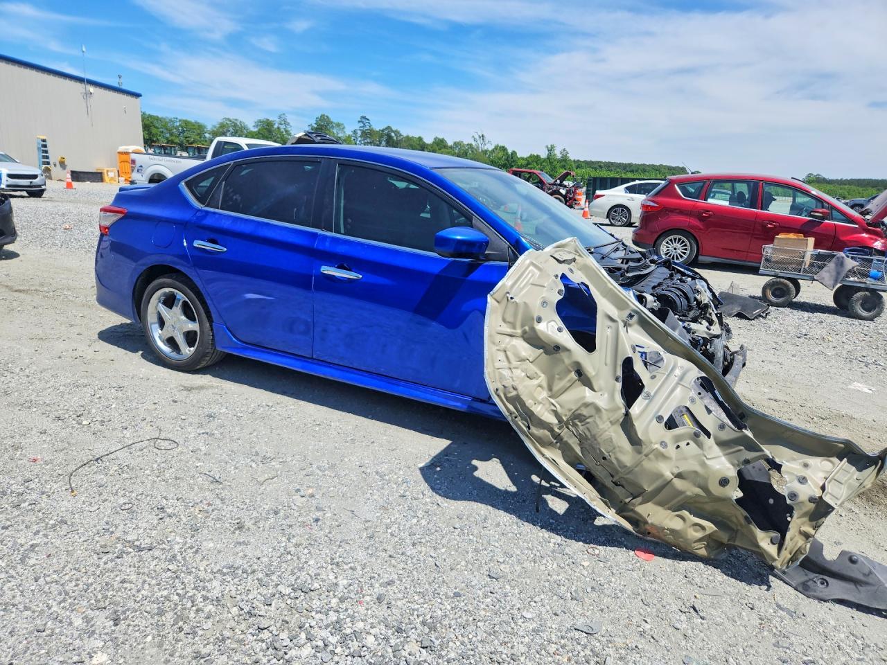 2013 Nissan Sentra S Blue vin: 3N1AB7AP7DL703500