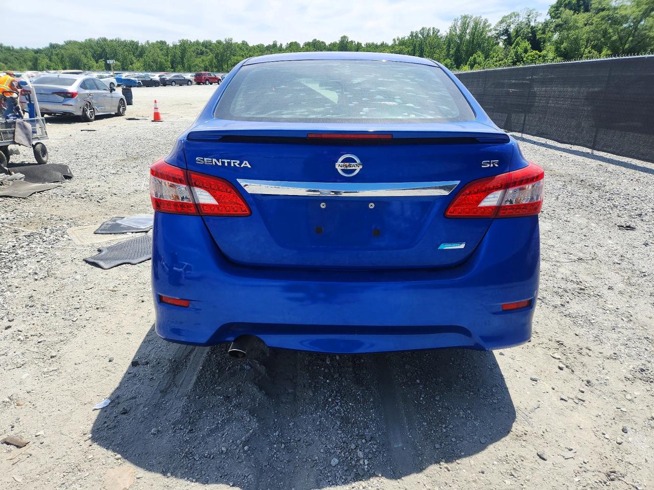 2013 Nissan Sentra S Blue vin: 3N1AB7AP7DL703500