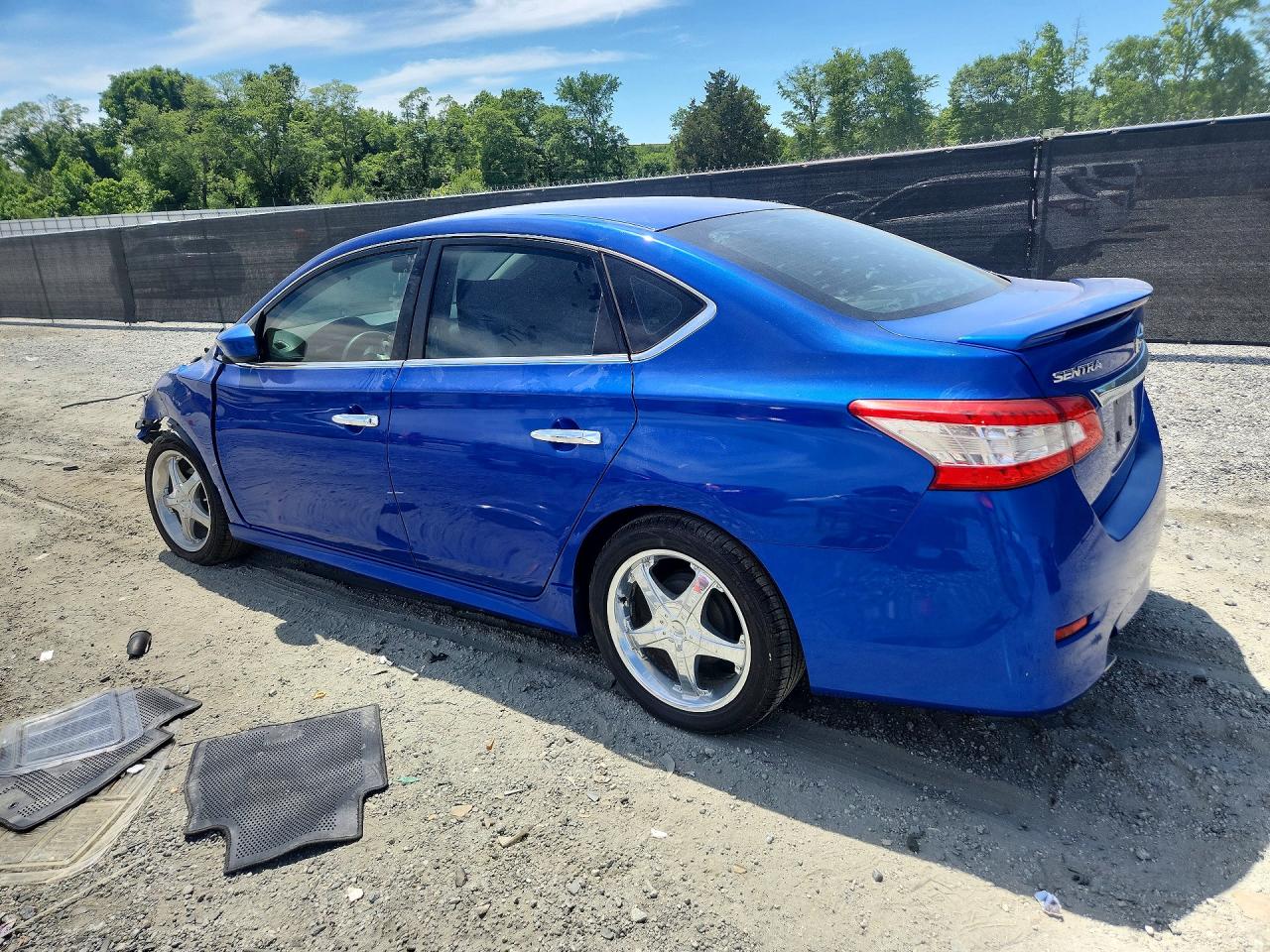 2013 Nissan Sentra S Blue vin: 3N1AB7AP7DL703500
