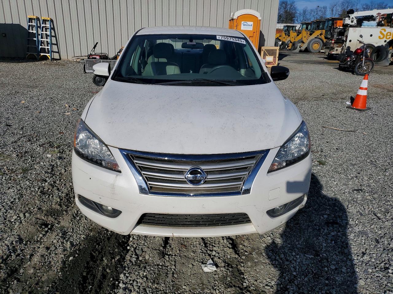 2013 Nissan Sentra S White vin: 3N1AB7AP7DL707112