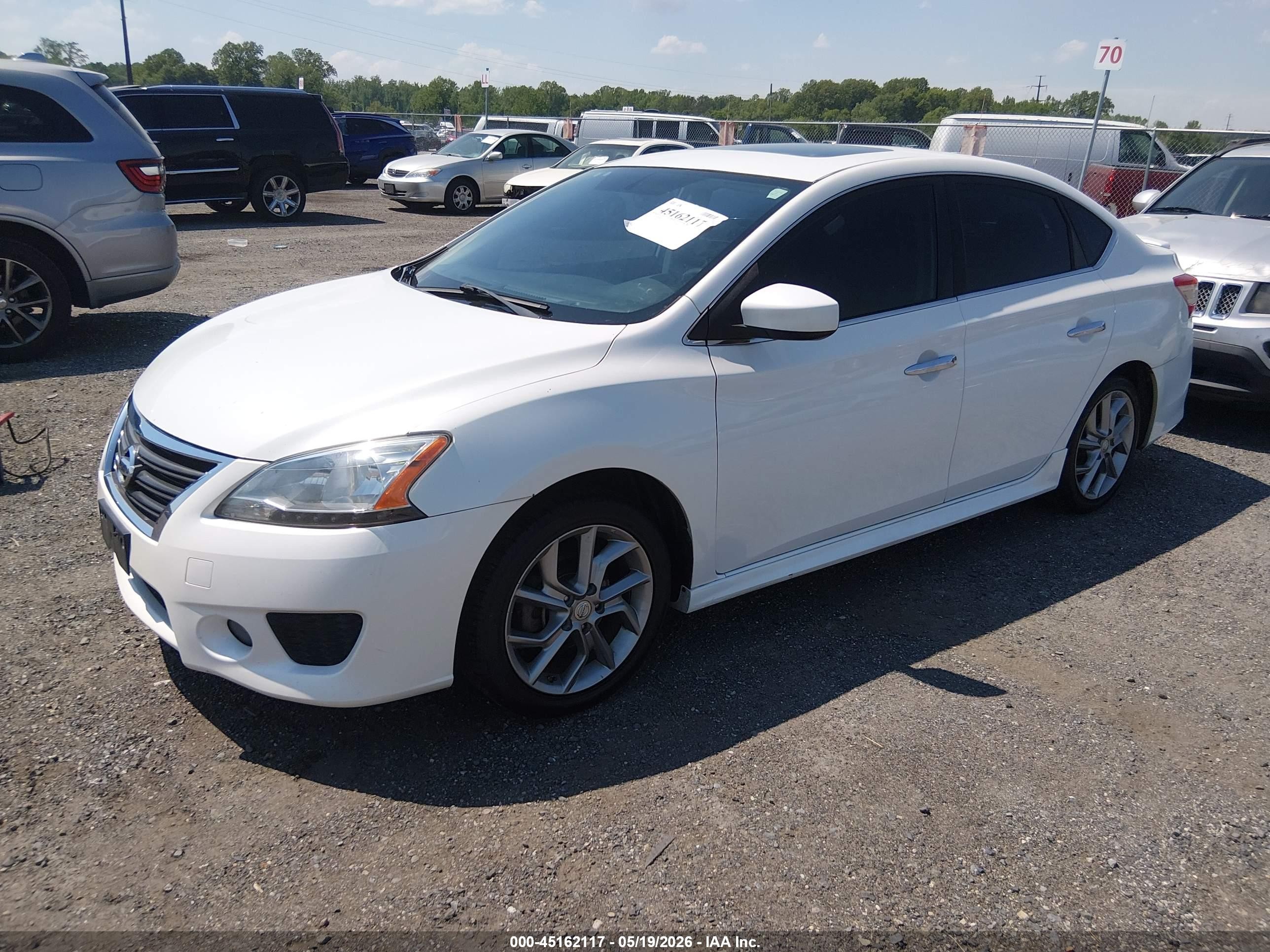 2013 Nissan Sentra Sr White vin: 3N1AB7AP7DL713024