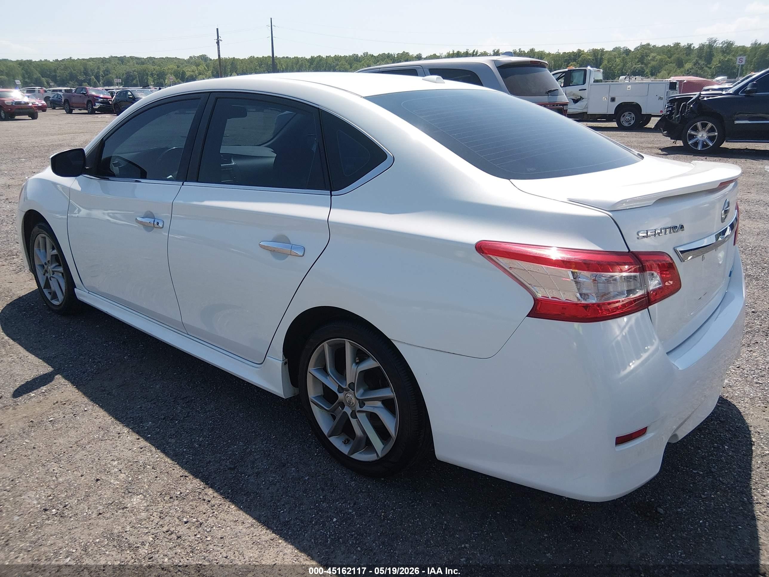 2013 Nissan Sentra Sr White vin: 3N1AB7AP7DL713024