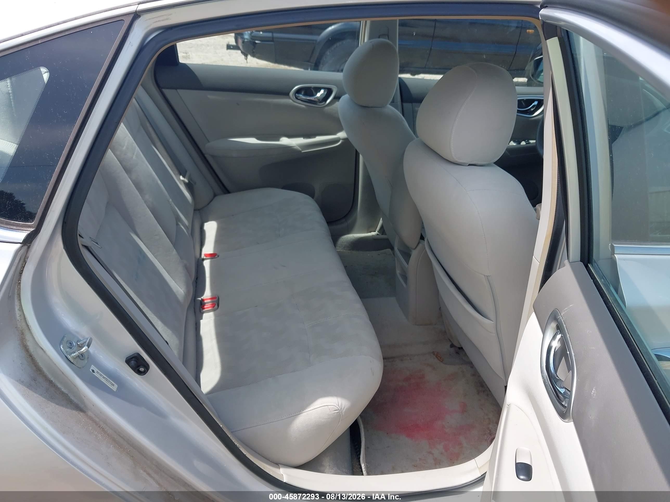 2013 Nissan Sentra Sv Silver vin: 3N1AB7AP7DL719048