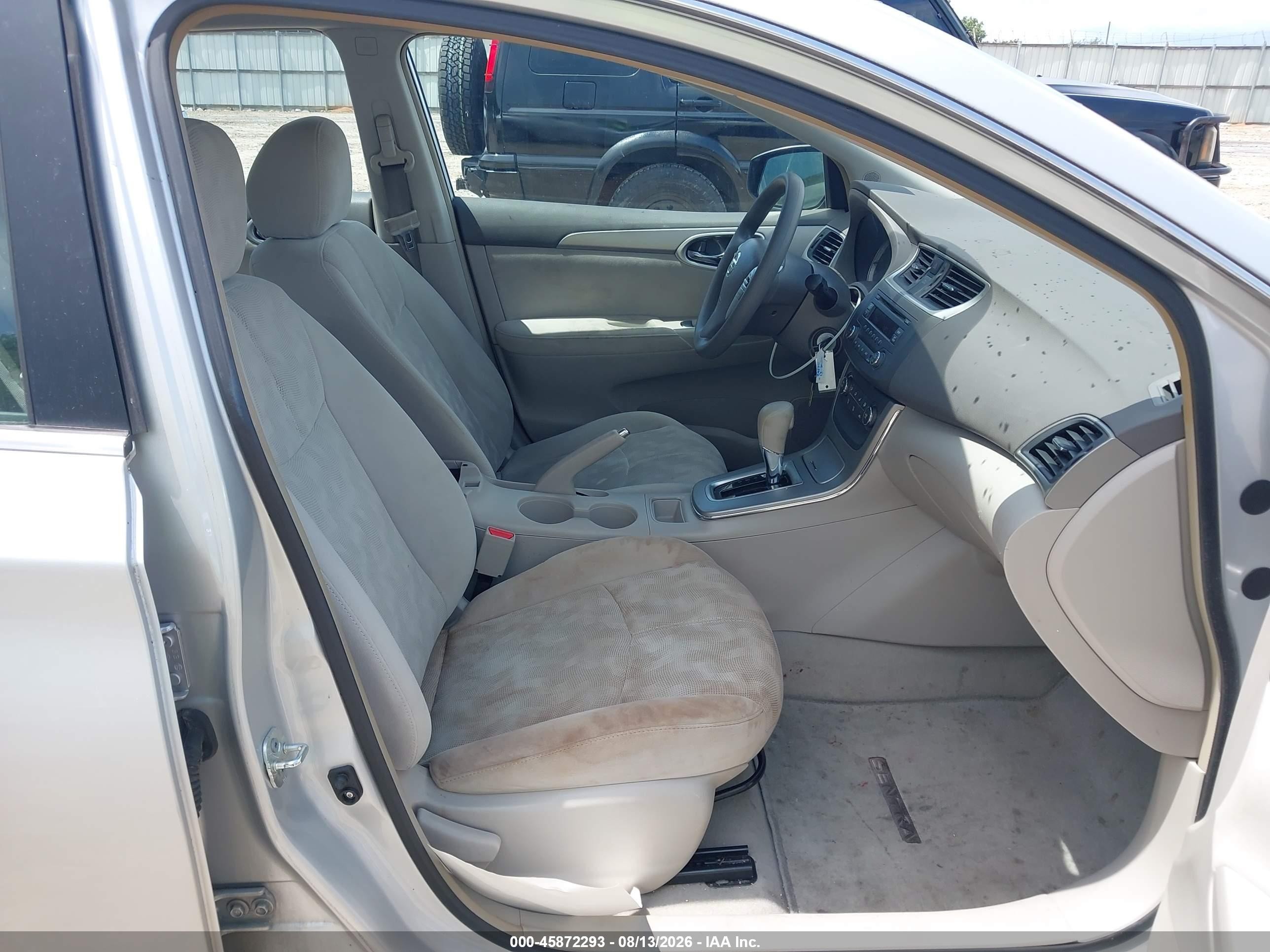 2013 Nissan Sentra Sv Silver vin: 3N1AB7AP7DL719048