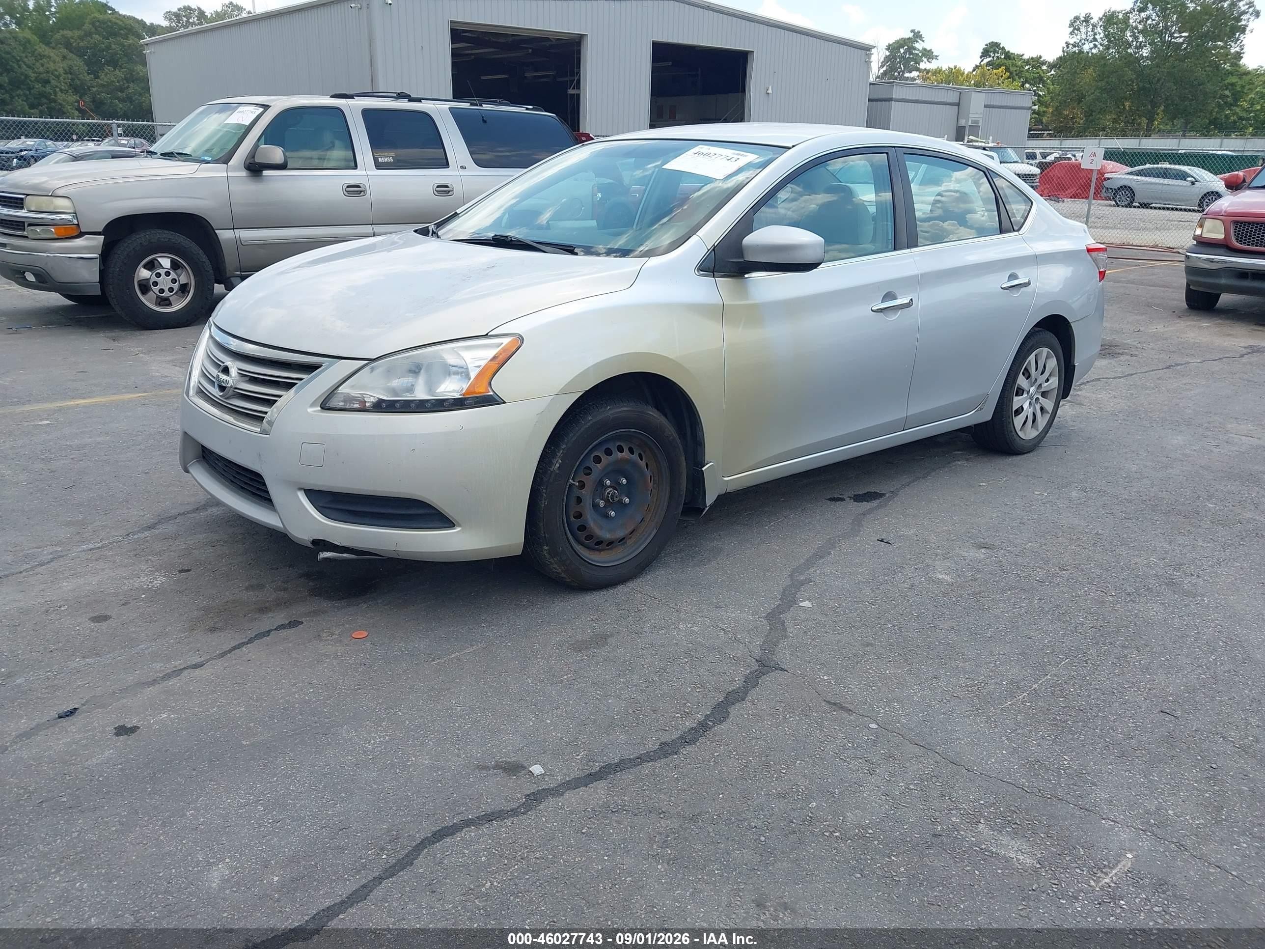 2013 Nissan Sentra Sv Серебряный vin: 3N1AB7AP7DL719048