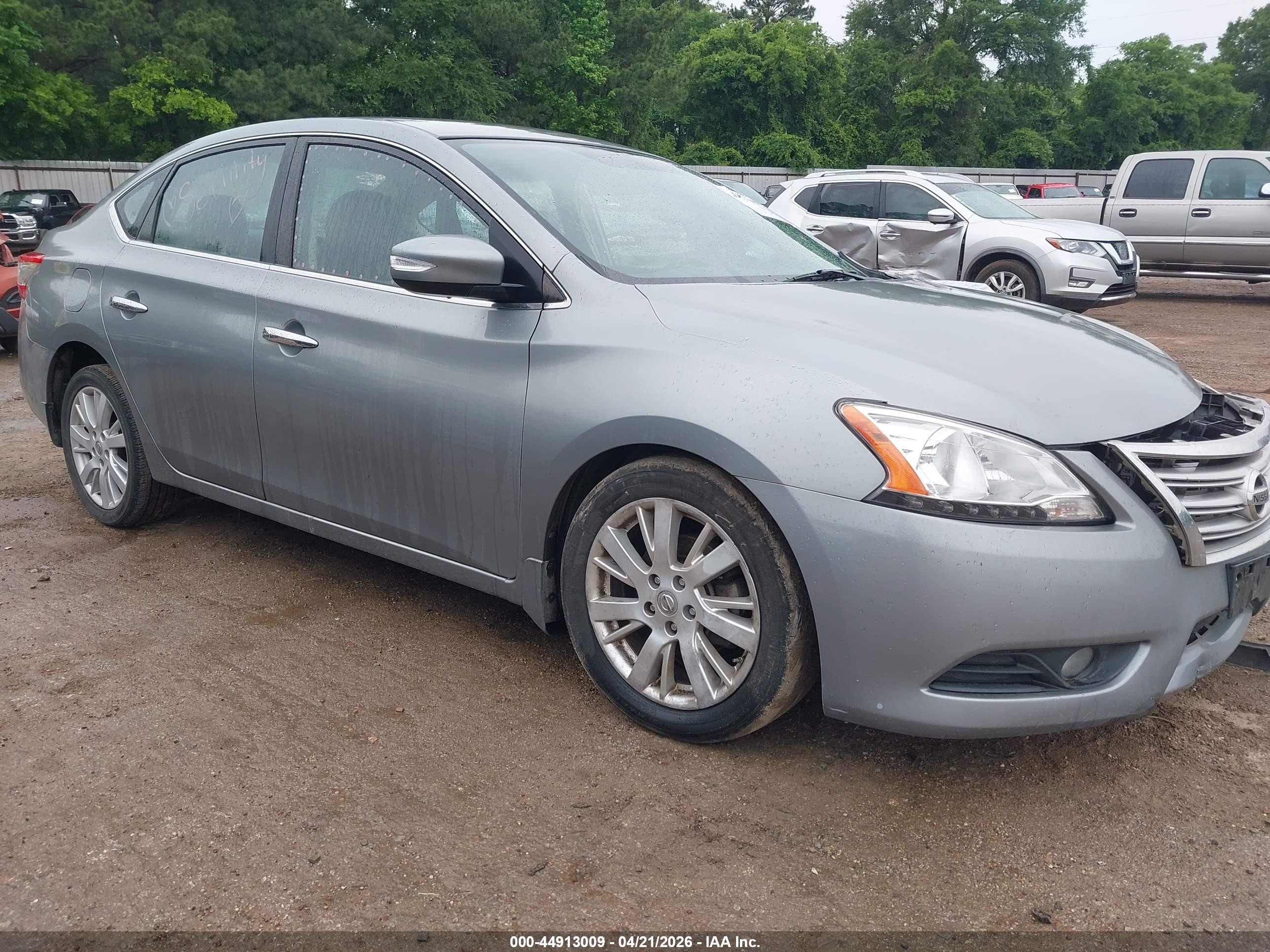 2013 Nissan Sentra Sl Silver vin: 3N1AB7AP7DL721690