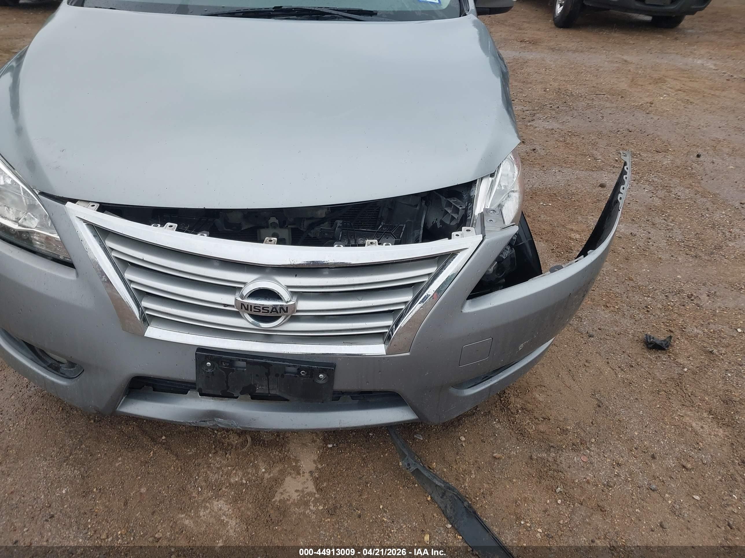 2013 Nissan Sentra Sl Серебряный vin: 3N1AB7AP7DL721690