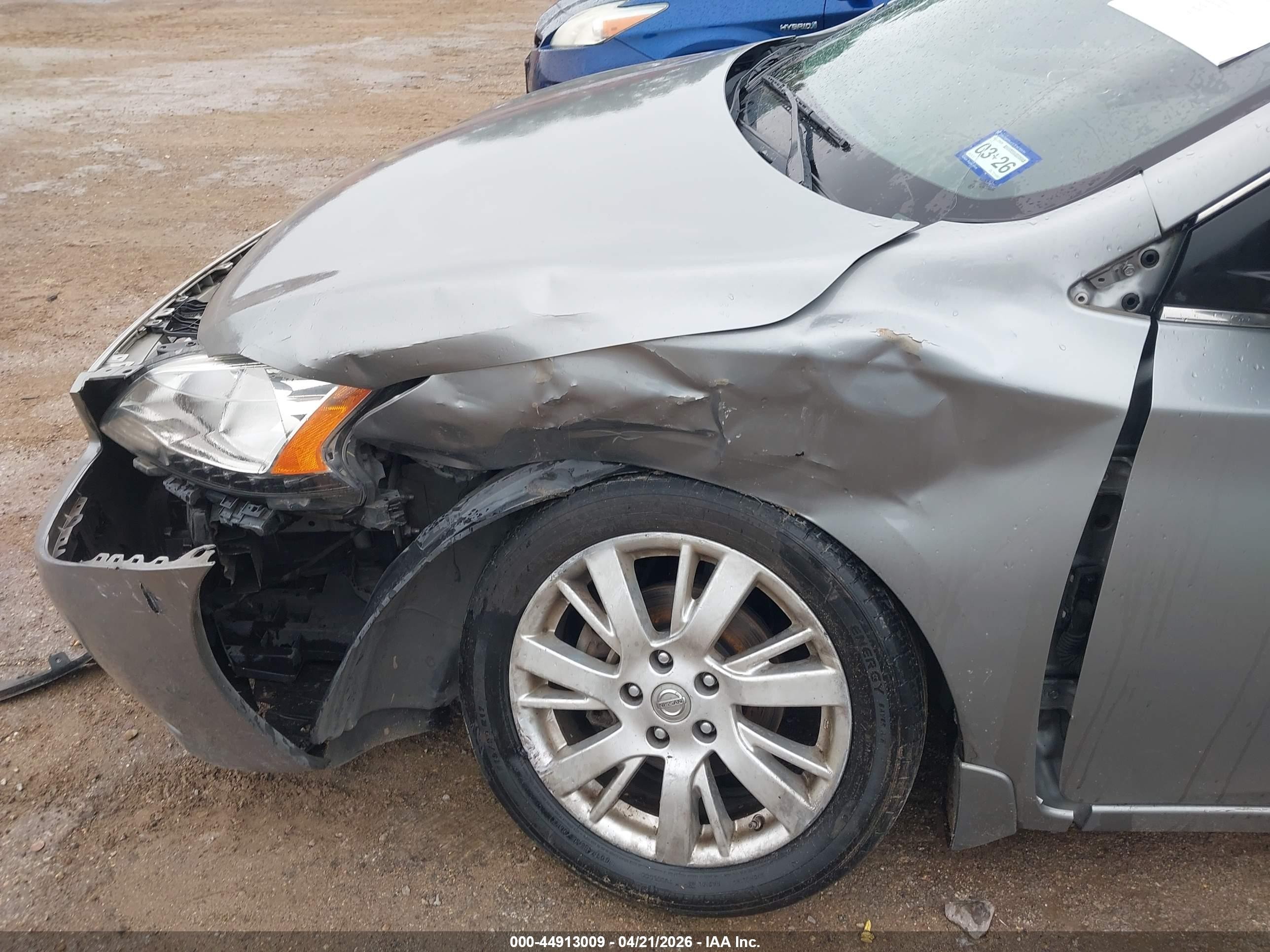 2013 Nissan Sentra Sl Серебряный vin: 3N1AB7AP7DL721690