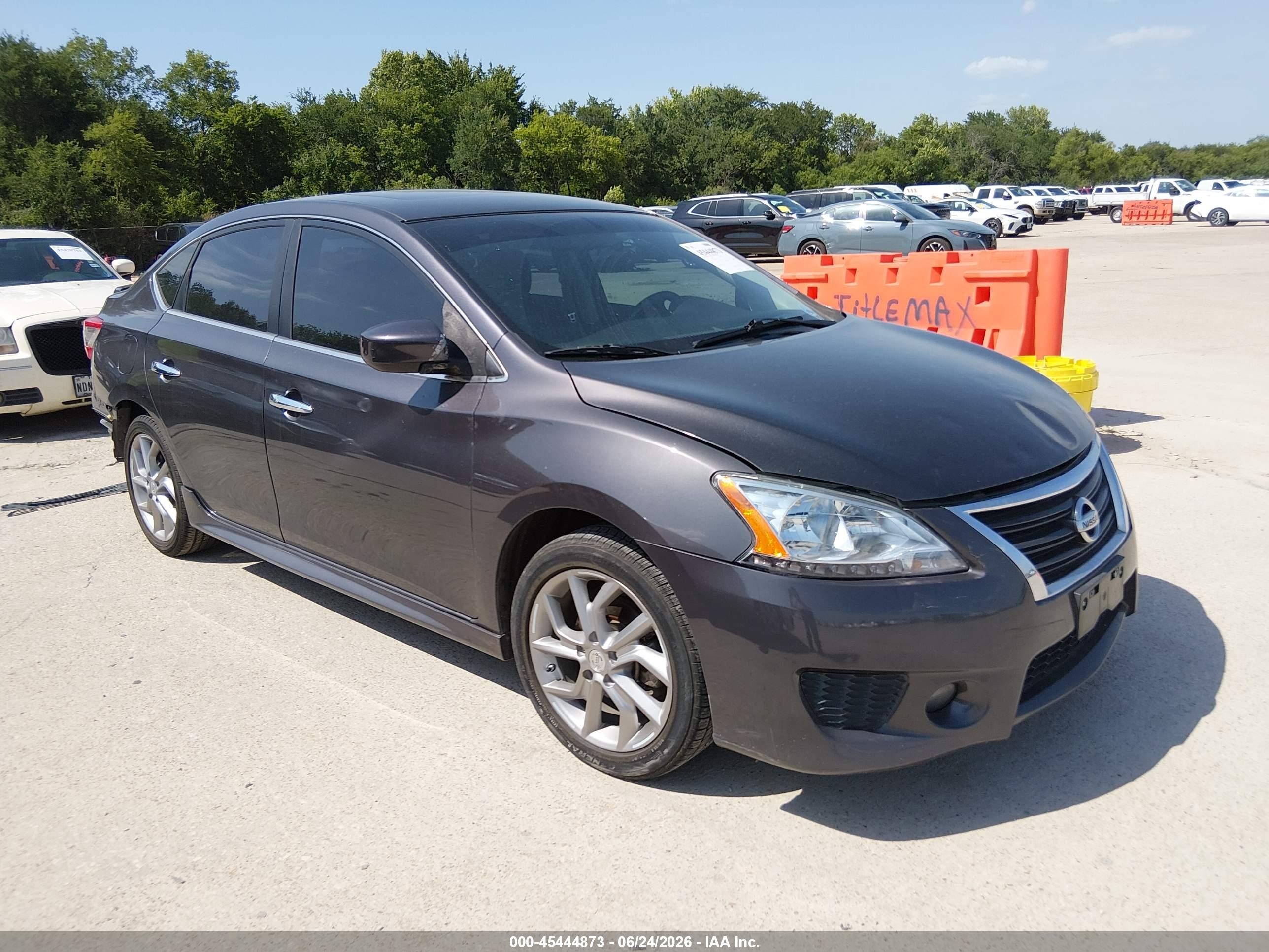 2013 Nissan Sentra Sr Gray vin: 3N1AB7AP7DL723830