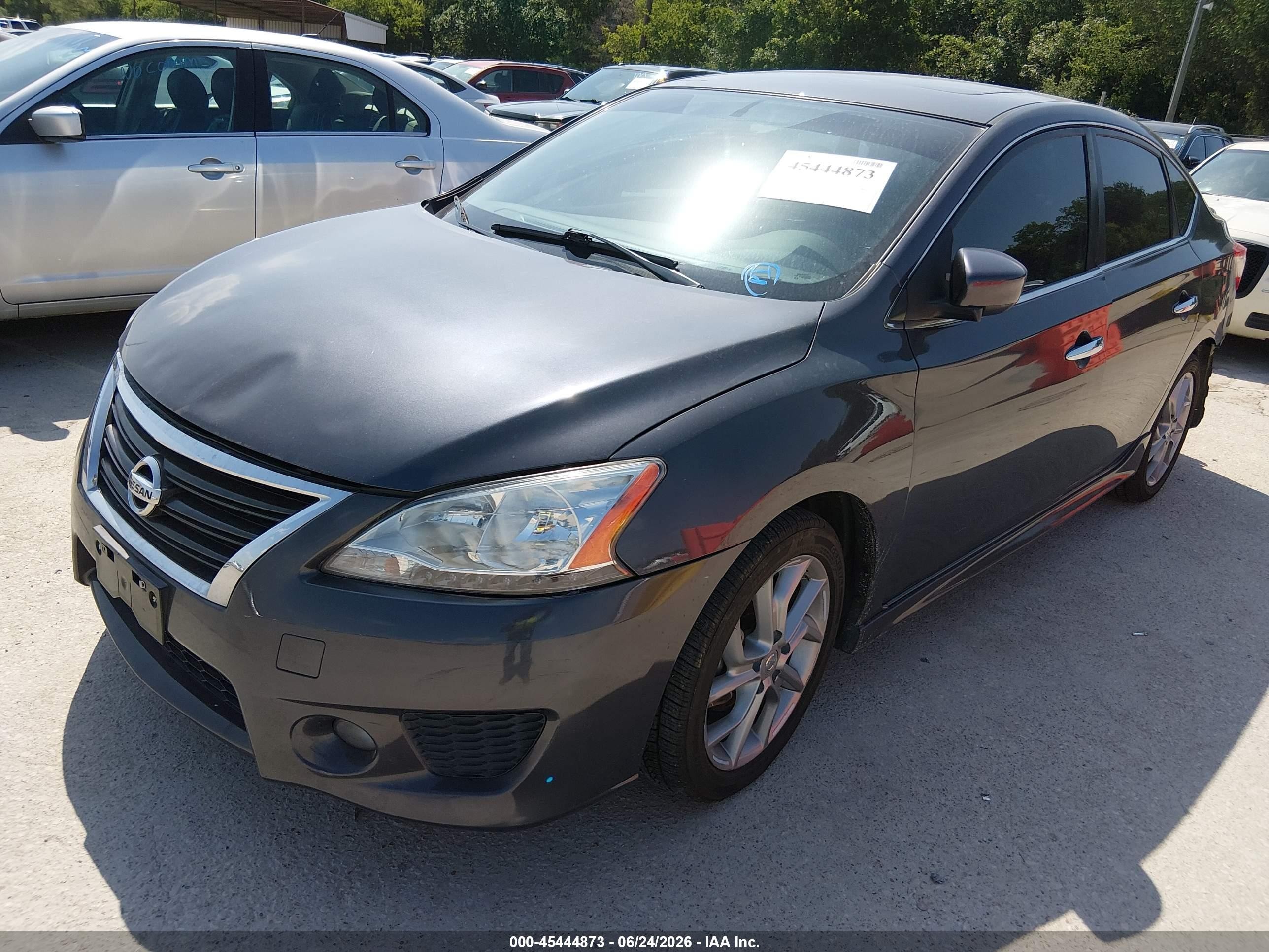2013 Nissan Sentra Sr Gray vin: 3N1AB7AP7DL723830