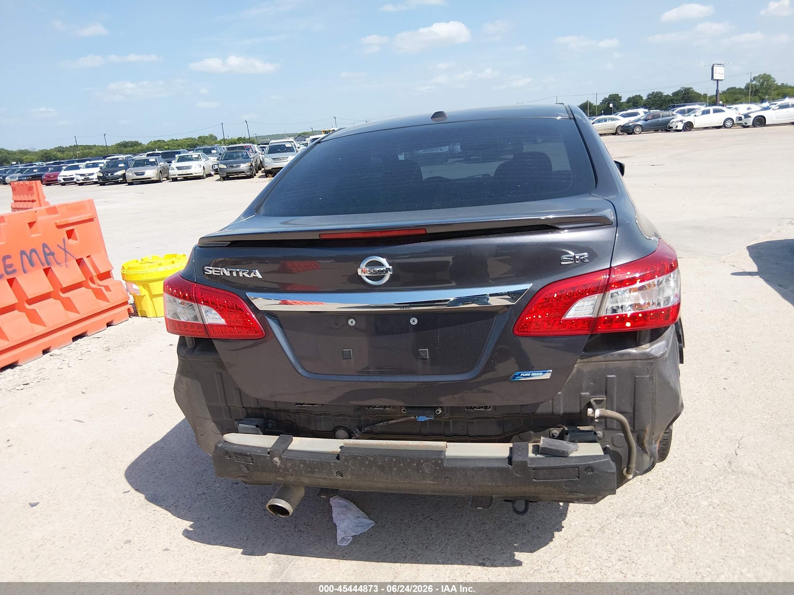 2013 Nissan Sentra Sr Gray vin: 3N1AB7AP7DL723830
