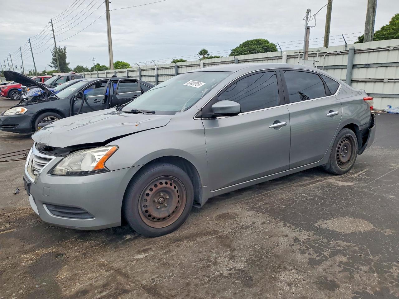 2013 Nissan Sentra S Gray vin: 3N1AB7AP7DL731491