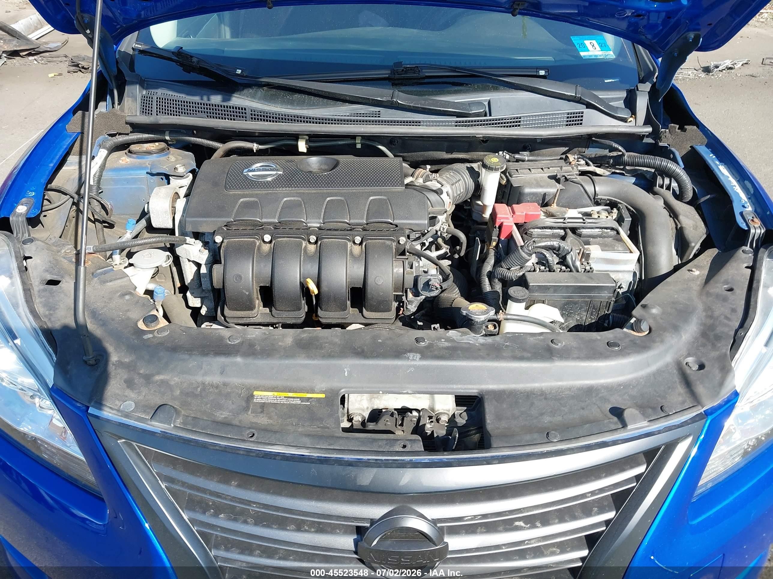 2013 Nissan Sentra Sr Blue vin: 3N1AB7AP7DL735590