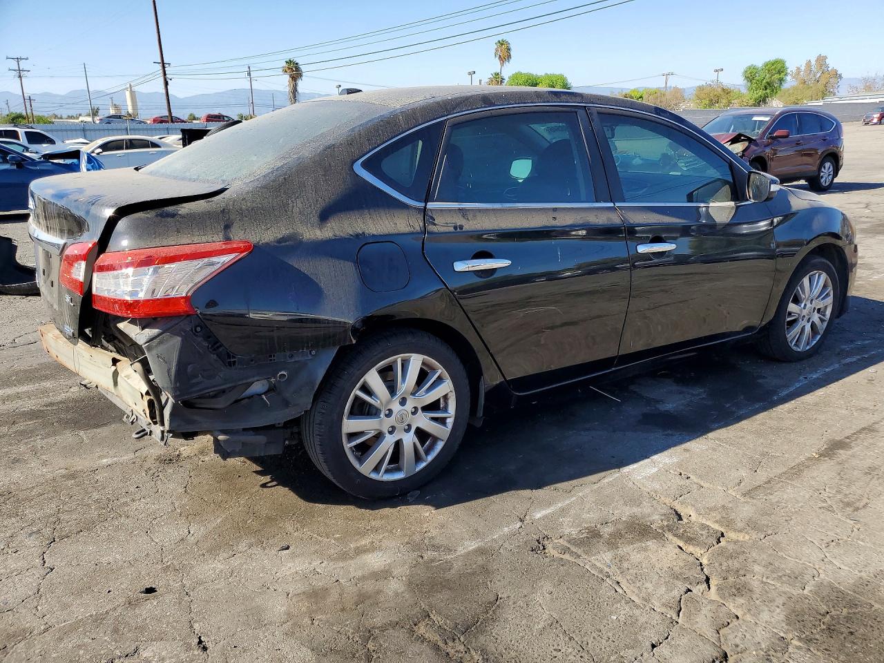 2013 Nissan Sentra S Black vin: 3N1AB7AP7DL741812