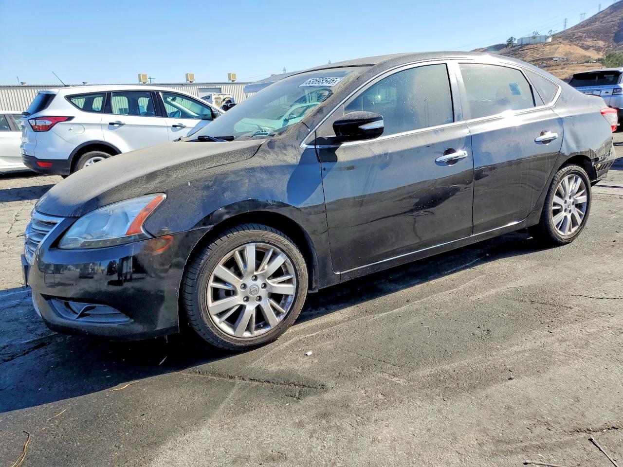 2013 Nissan Sentra S Черный vin: 3N1AB7AP7DL741812
