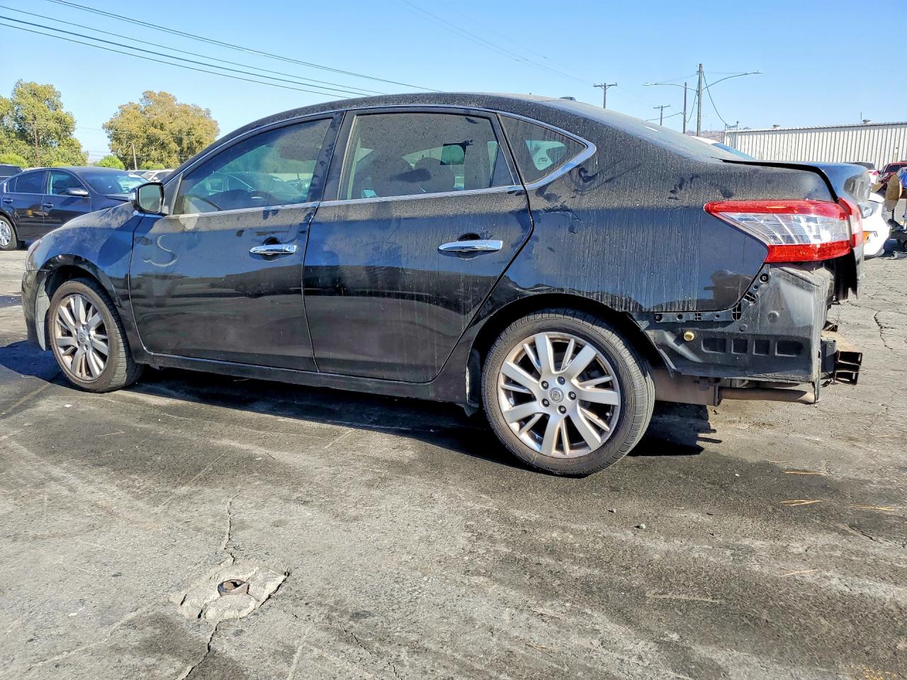 2013 Nissan Sentra S Black vin: 3N1AB7AP7DL741812