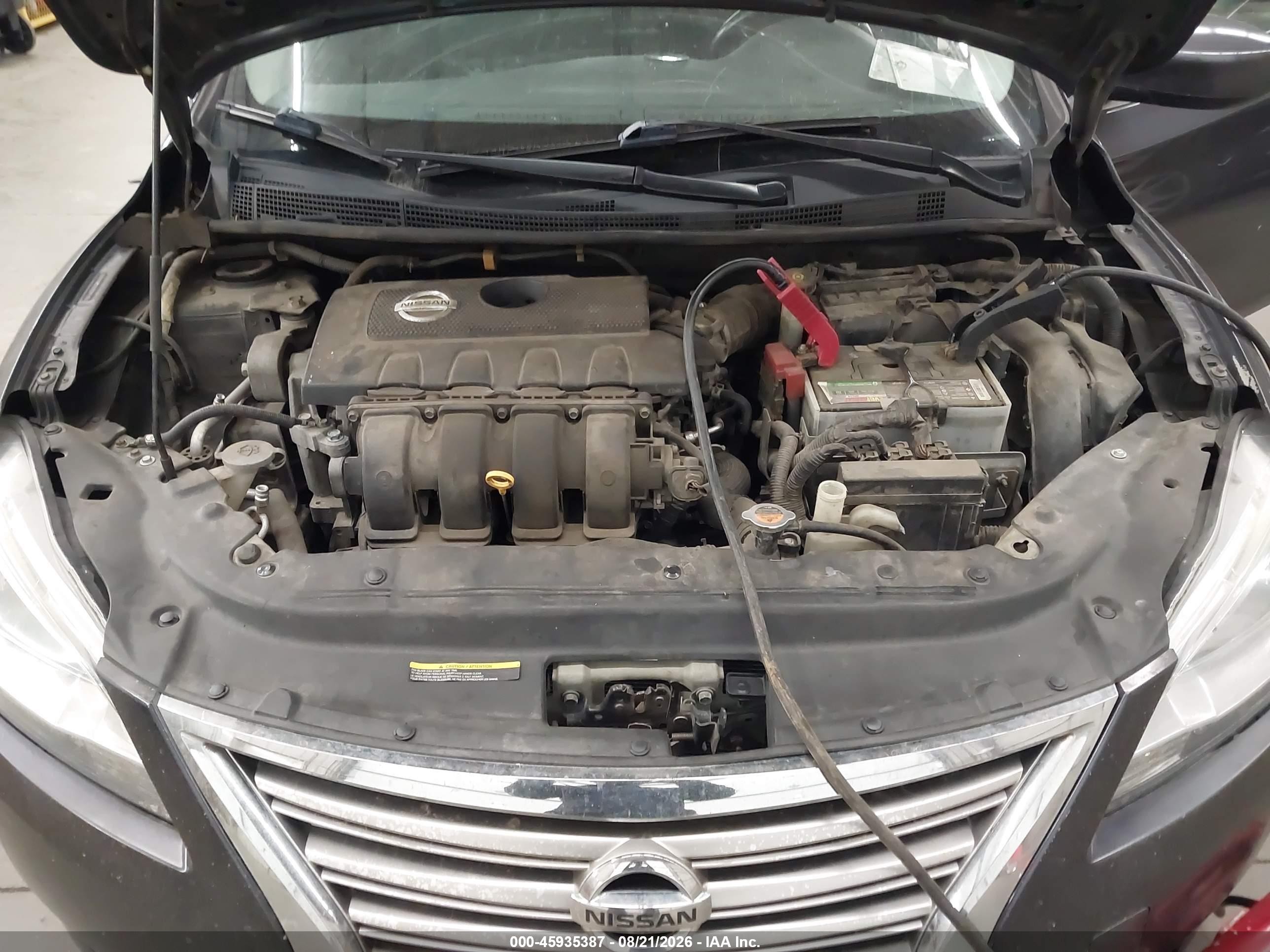 2013 Nissan Sentra Sv Gray vin: 3N1AB7AP7DL750915