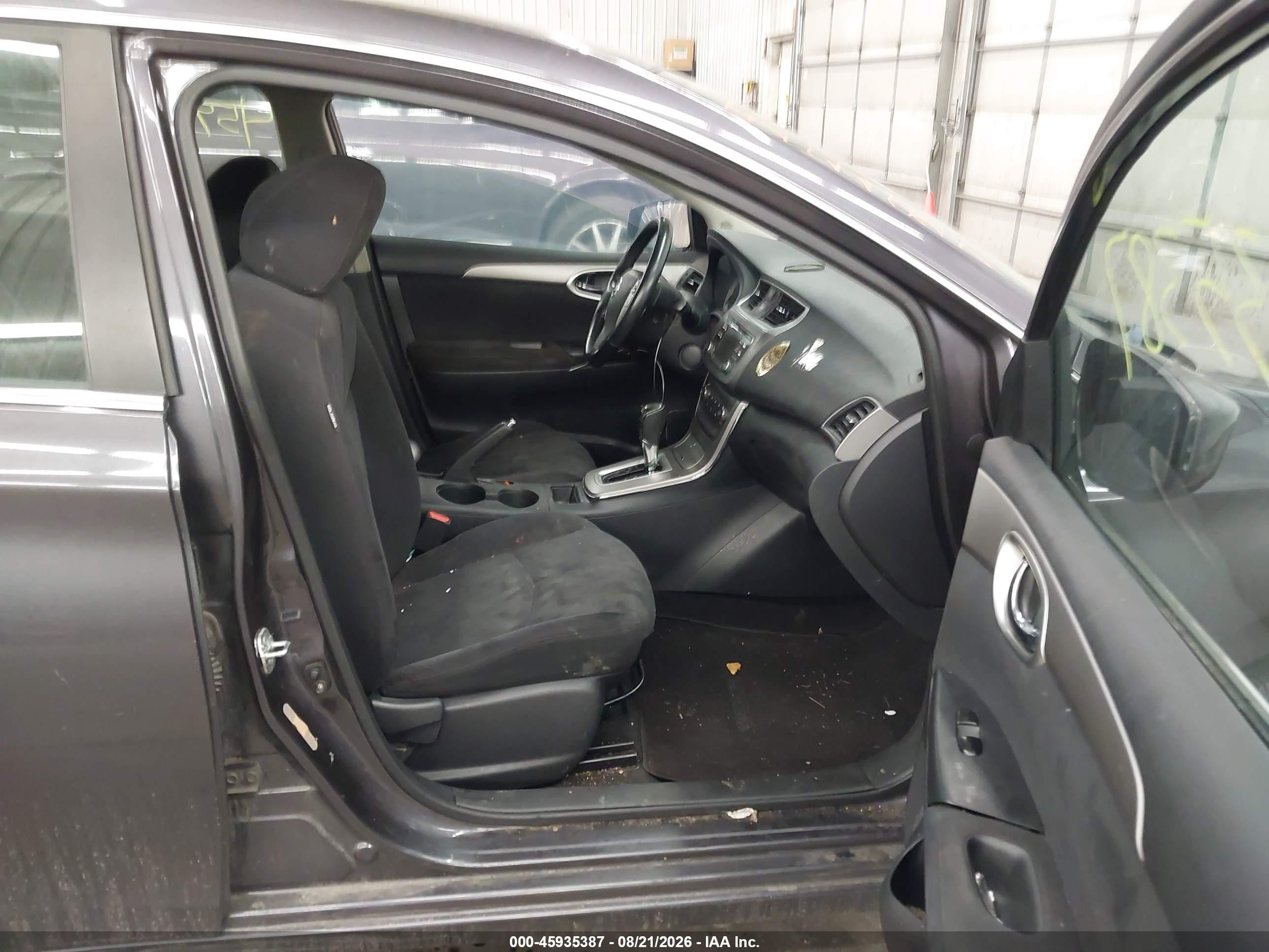2013 Nissan Sentra Sv Gray vin: 3N1AB7AP7DL750915