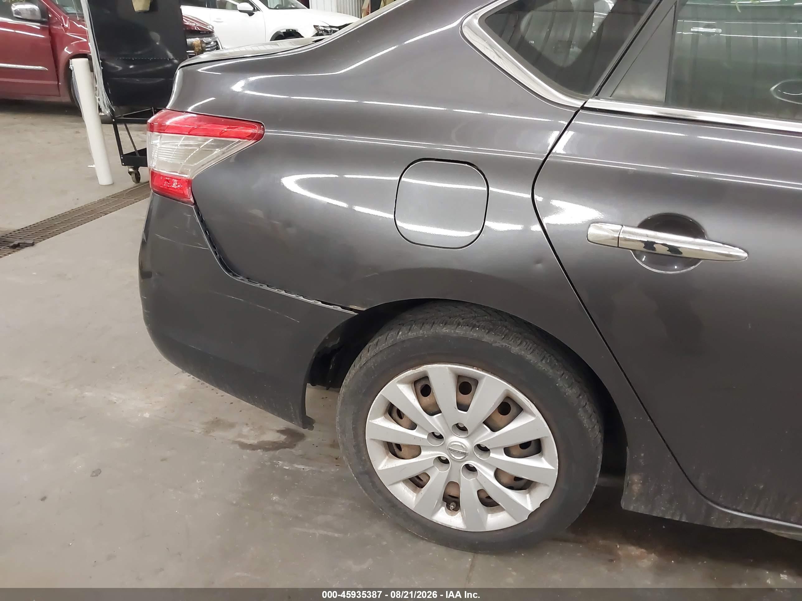 2013 Nissan Sentra Sv Gray vin: 3N1AB7AP7DL750915