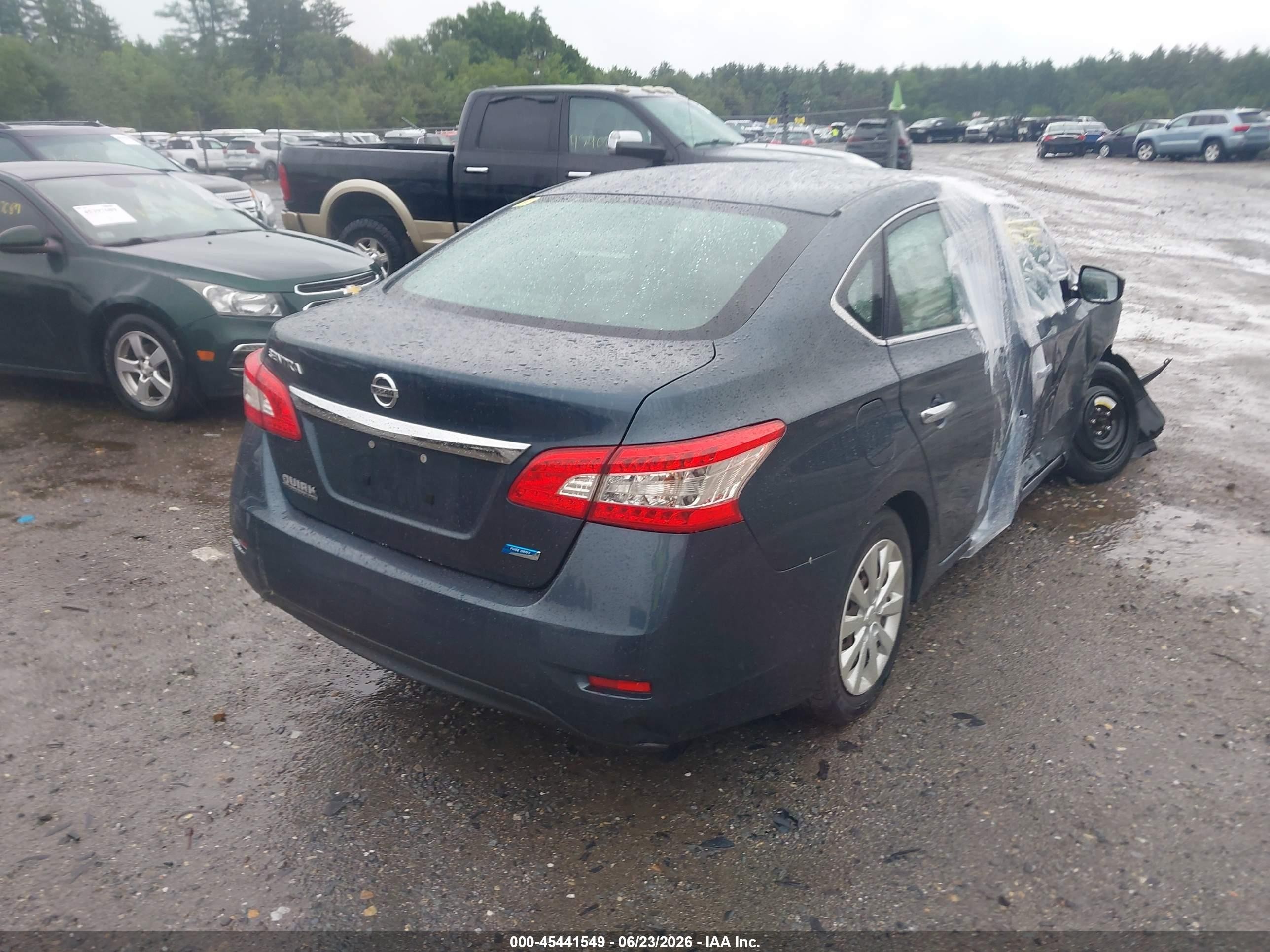 2013 Nissan Sentra S Green vin: 3N1AB7AP7DL757976