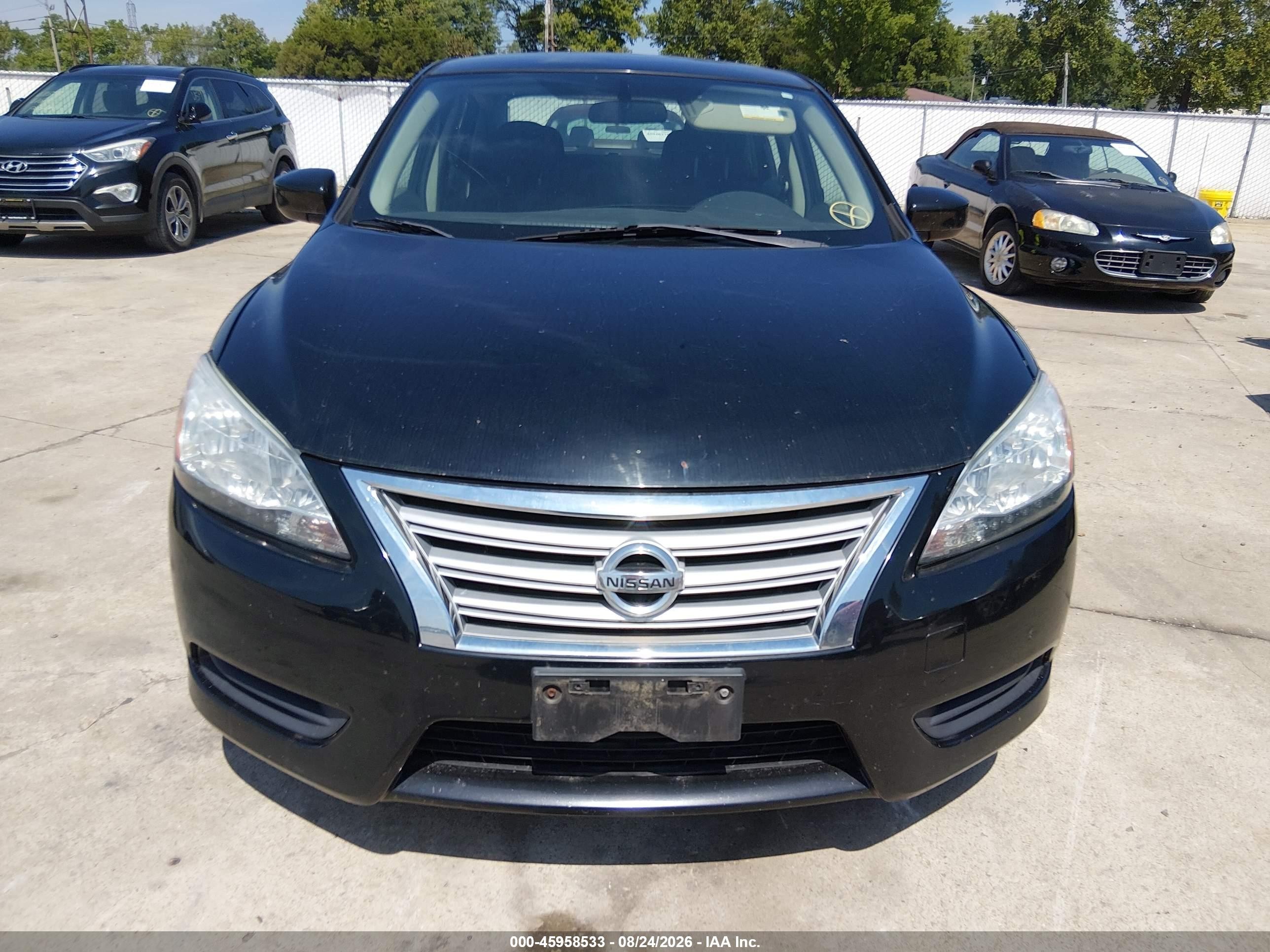 2013 Nissan Sentra S Black vin: 3N1AB7AP7DL771697