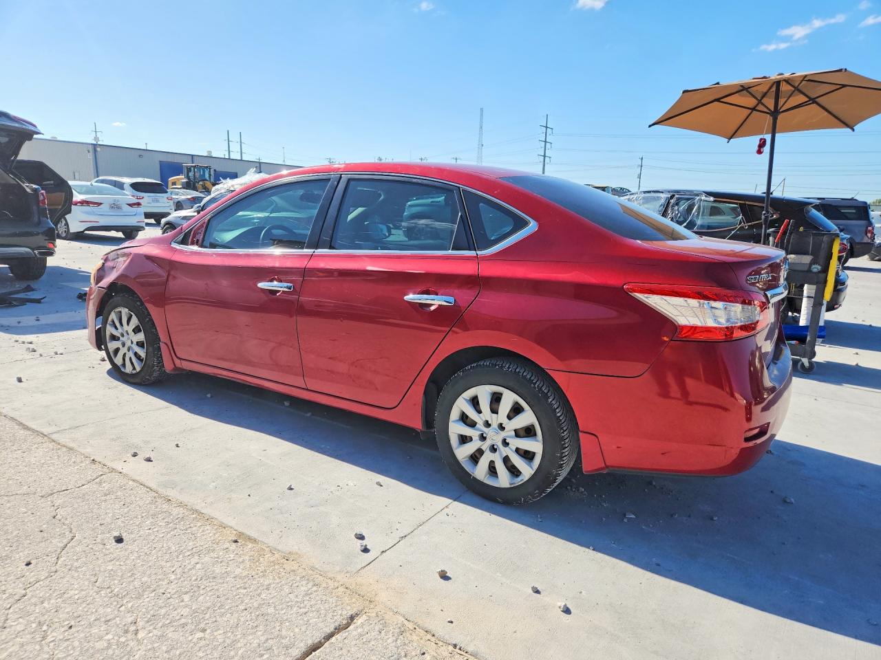 2013 Nissan Sentra S Red vin: 3N1AB7AP7DL772557