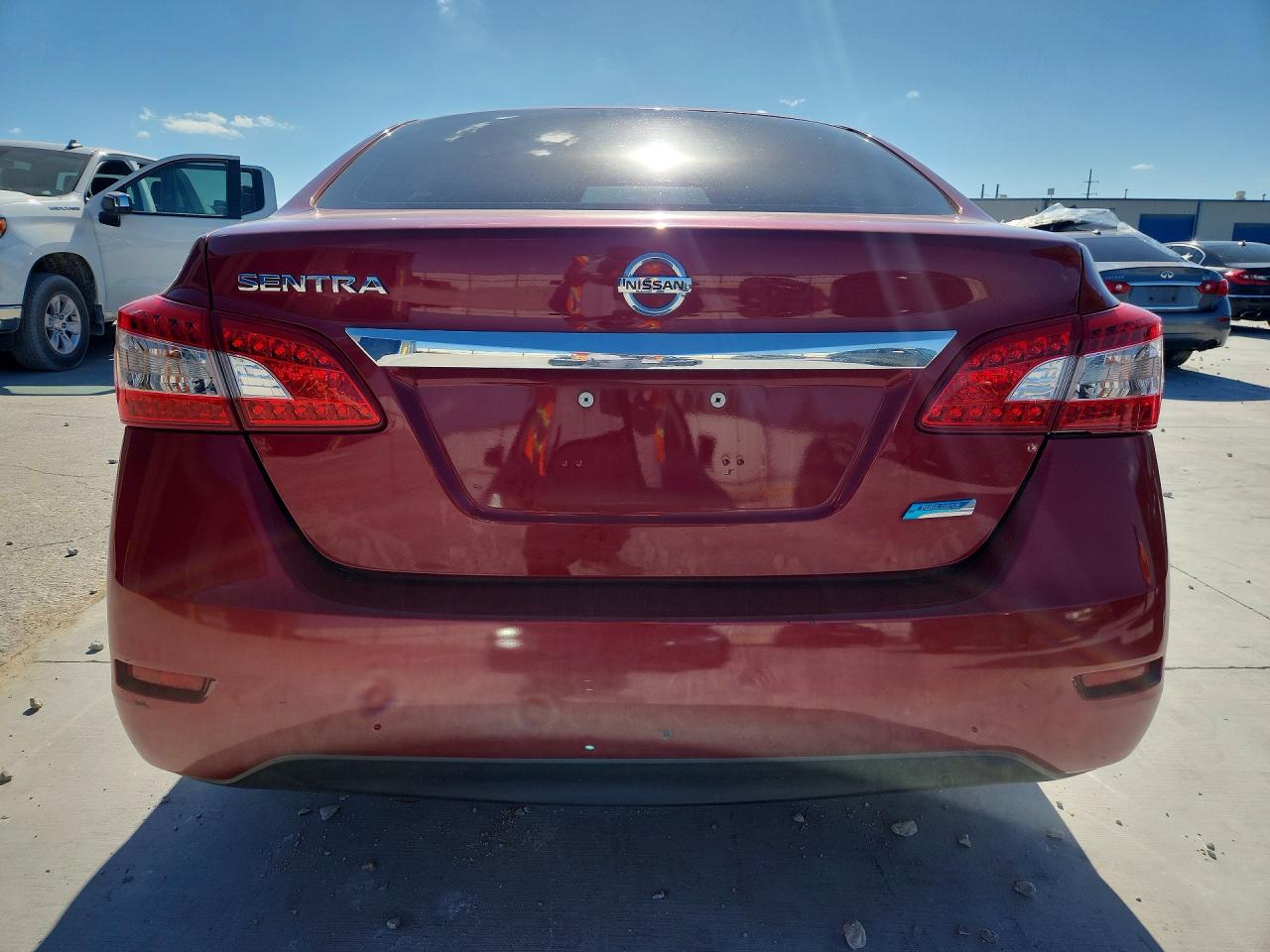 2013 Nissan Sentra S Red vin: 3N1AB7AP7DL772557