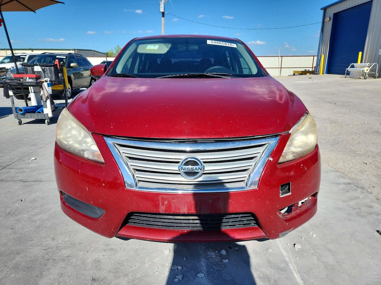 2013 Nissan Sentra S Red vin: 3N1AB7AP7DL772557